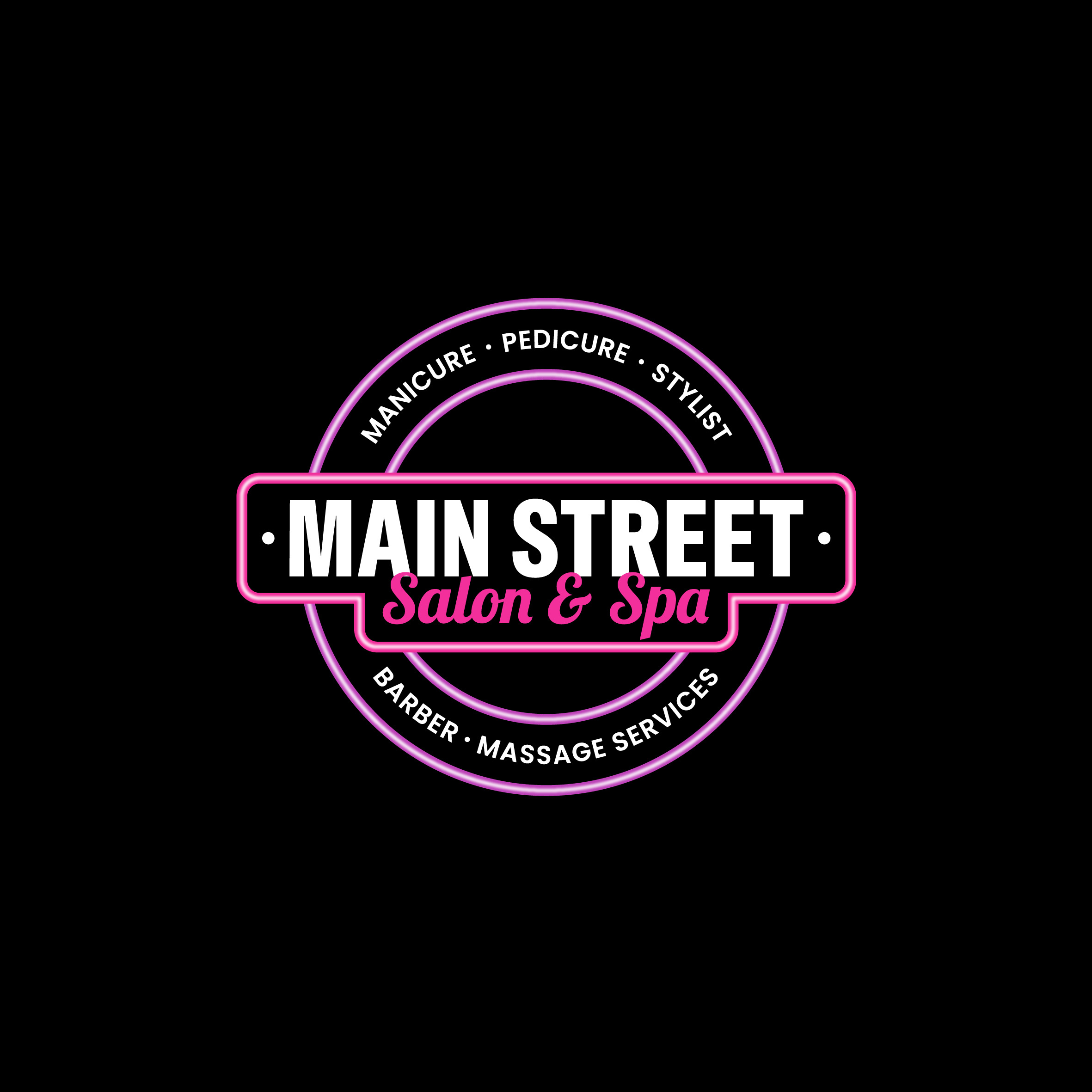 Logo Design by Aljune Castro Designs for Main Street Salon & Spa | Design #37446351