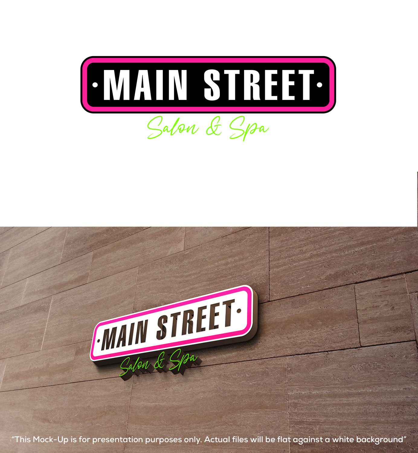 Logo Design by DesignMaker 2 for Main Street Salon & Spa | Design #37445548