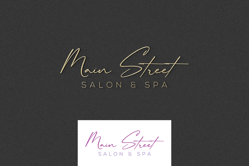 Logo Design by Zt Art for Main Street Salon & Spa | Design #37450040