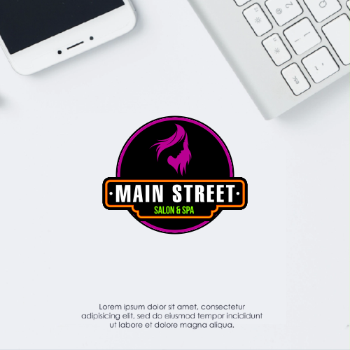 Logo Design by MK_STD for Main Street Salon & Spa | Design #37449292