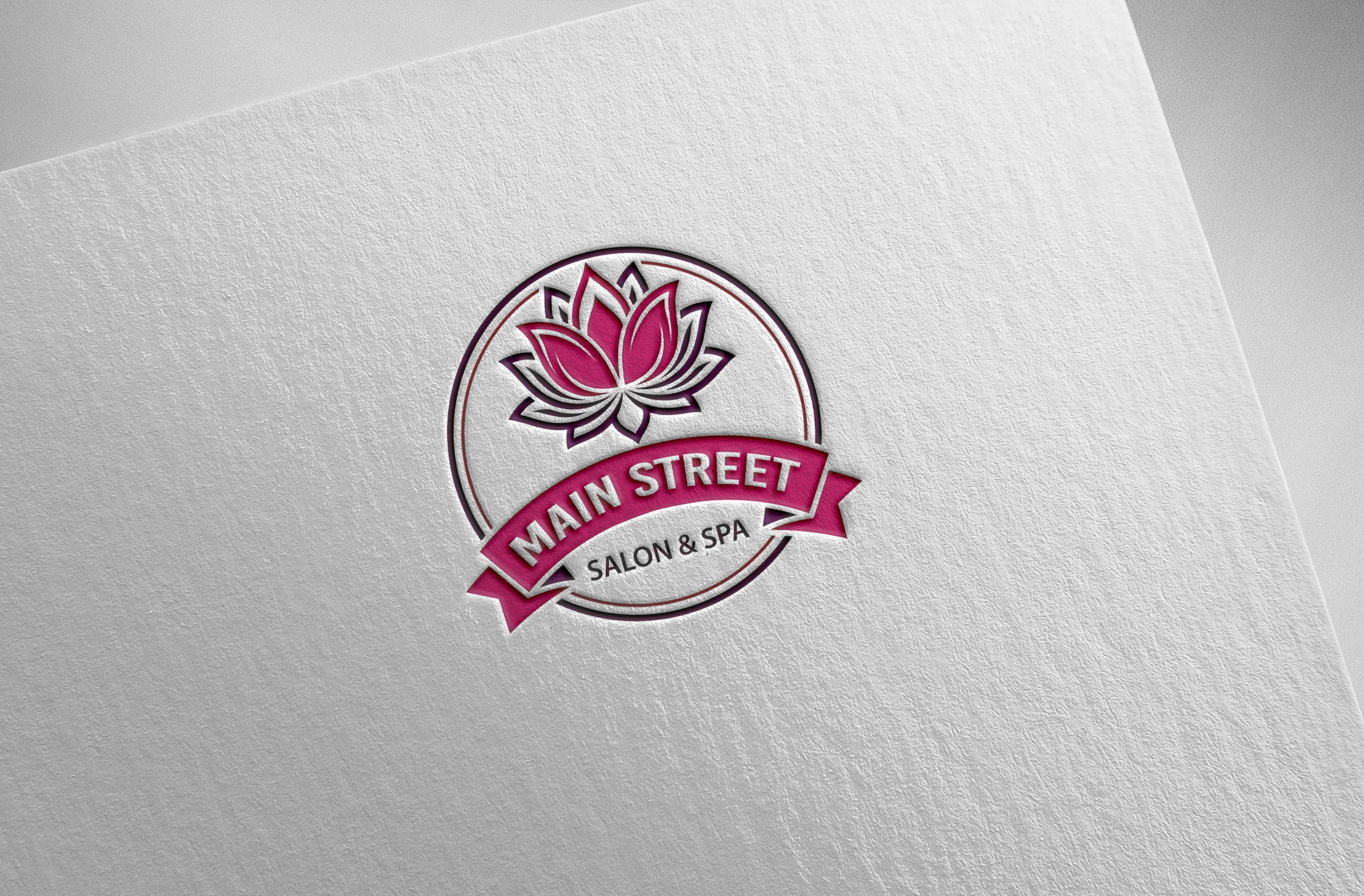 Diseño de Logo por InkPilot_Studio™ para Main Street Salon & Spa | Diseño #37443906