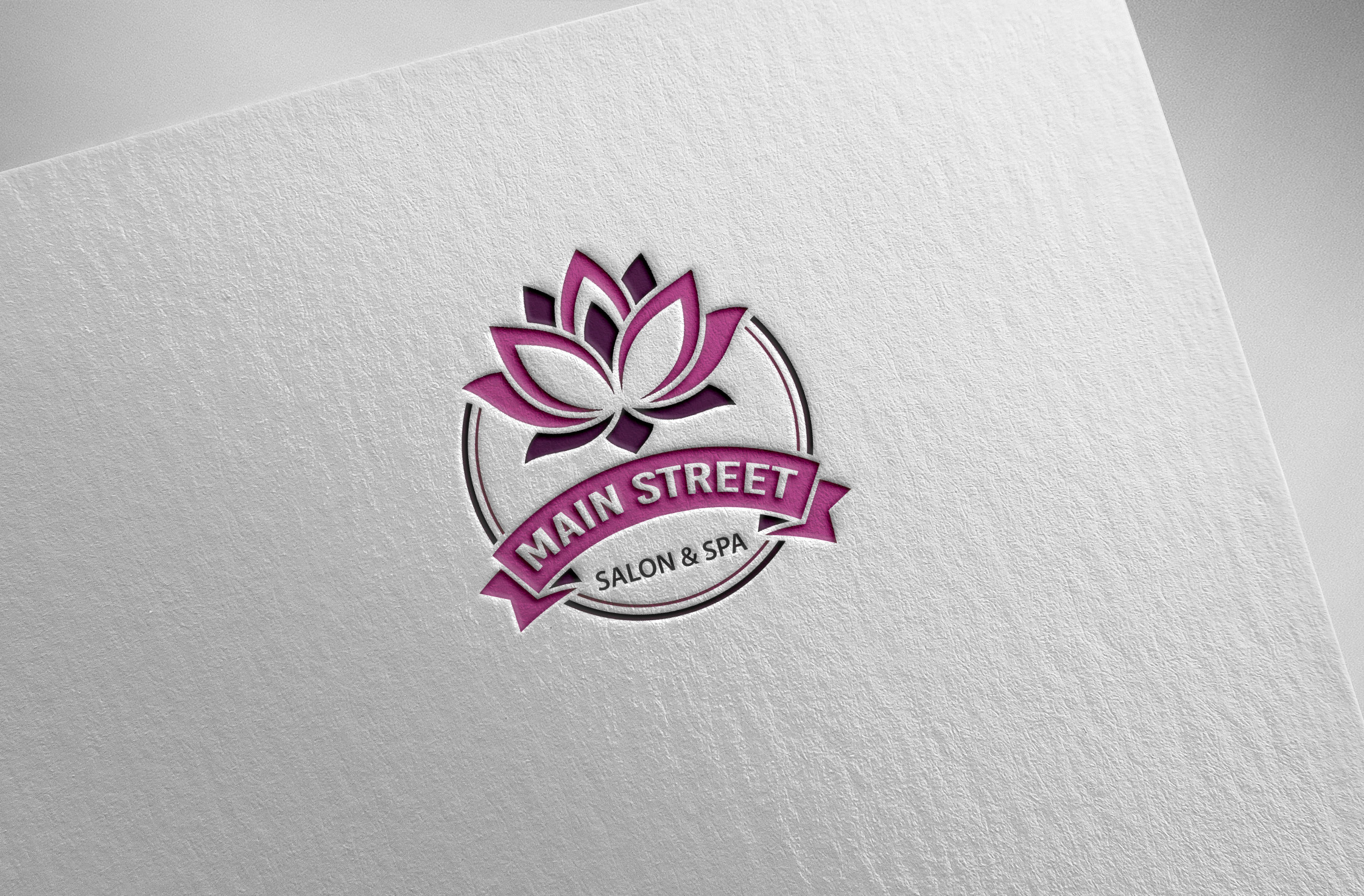 Diseño de Logo por InkPilot_Studio™ para Main Street Salon & Spa | Diseño #37443908