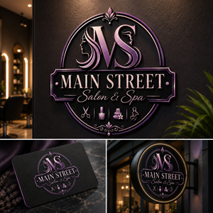 Logo Design by thedesigner.lk for Main Street Salon & Spa | Design: #37444727