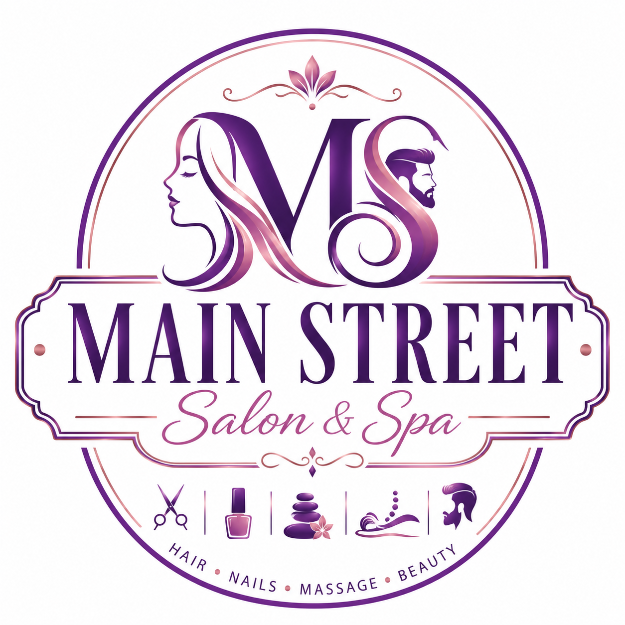 Diseño de Logo por thedesigner.lk para Main Street Salon & Spa | Diseño #37444728