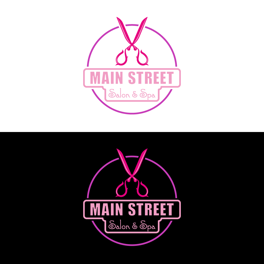 Logo Design by FishDesigns for Main Street Salon & Spa | Design #37452234