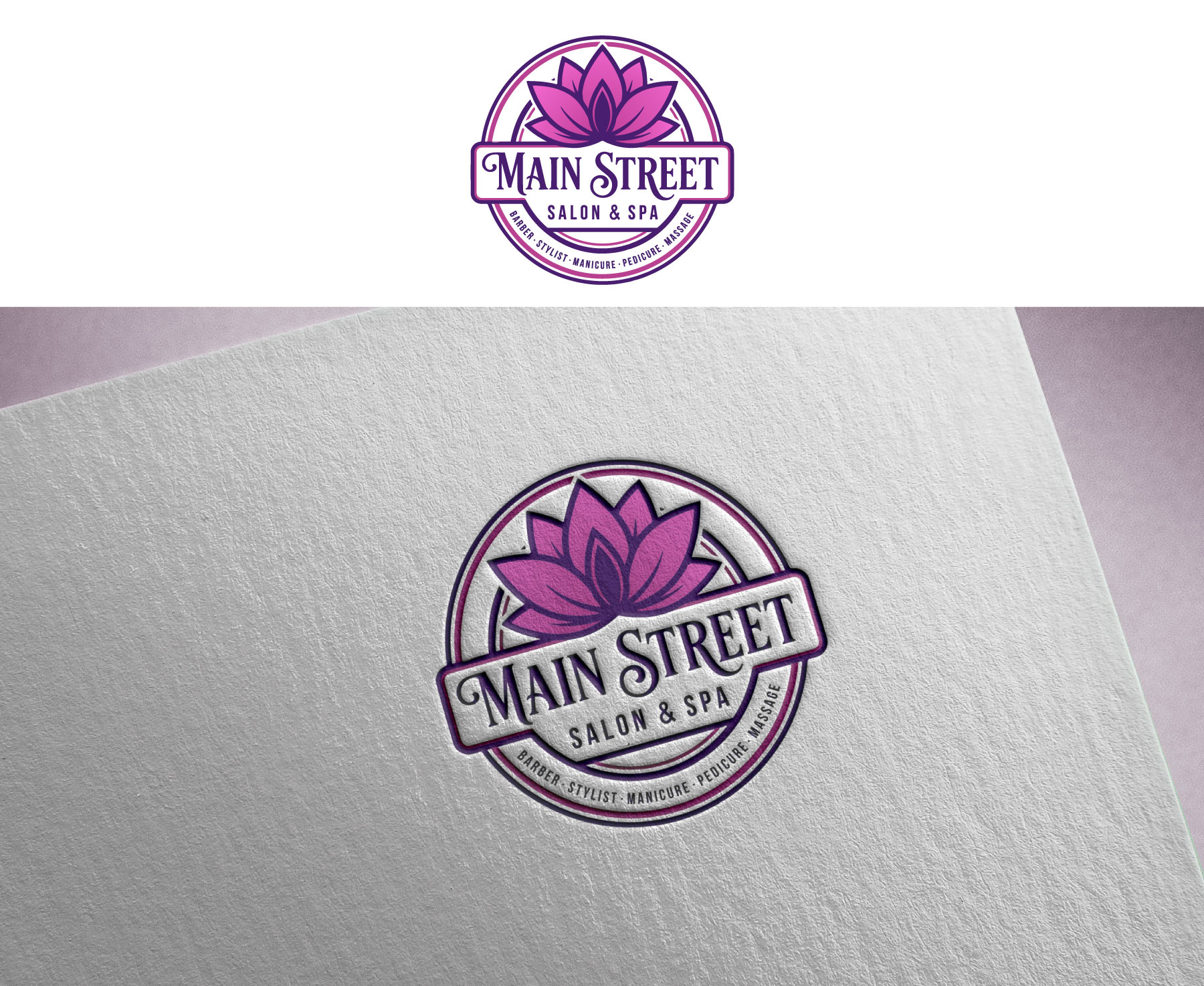 Logo Design by yozdesign for Main Street Salon & Spa | Design #37446213