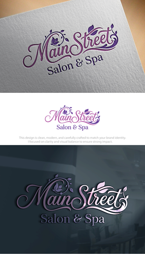 Diseño de Logo por Hamza  Al-Muttalib para Main Street Salon & Spa | Diseño: #37444227