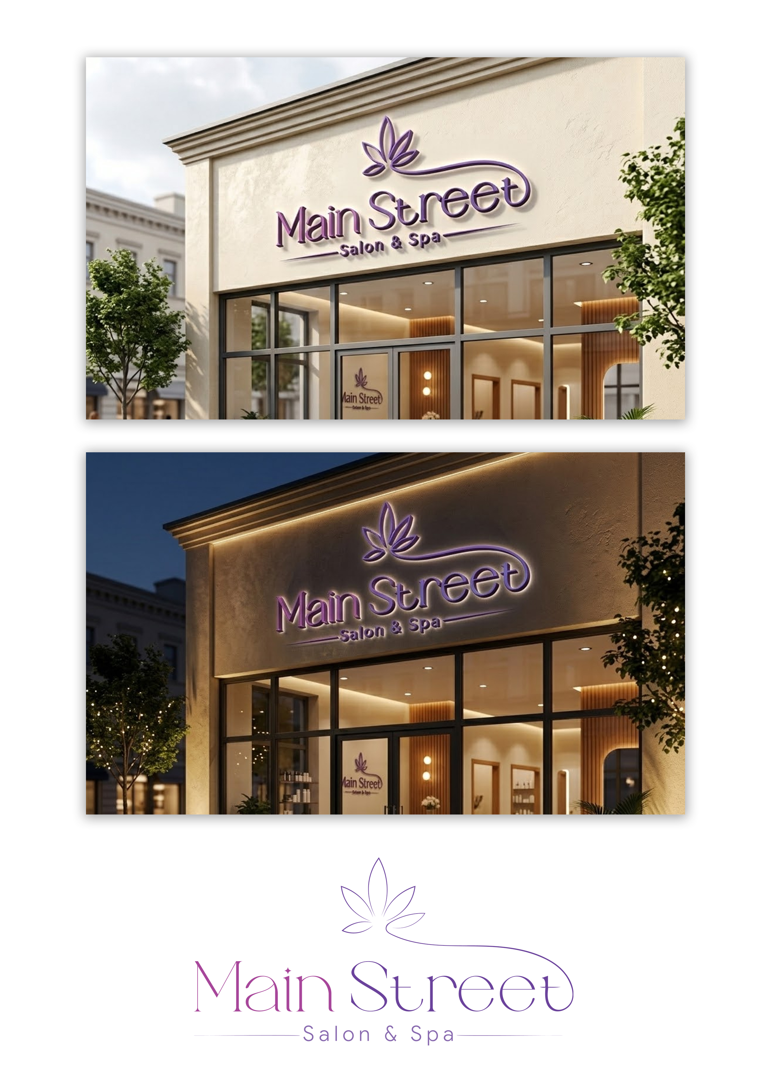 Logo Design by Uajal Design for Main Street Salon & Spa | Design #37442494