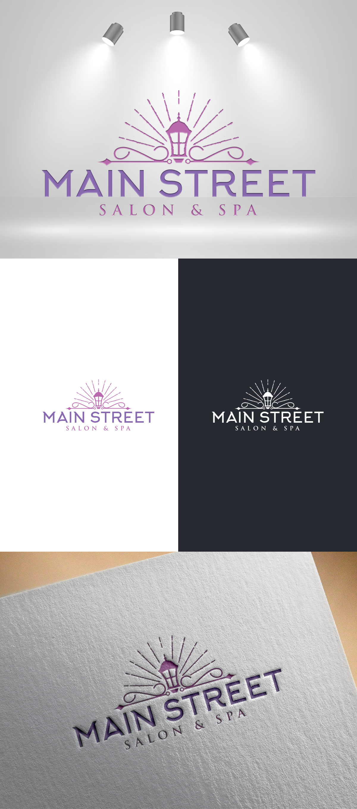 Logo Design by SANJU1 for Main Street Salon & Spa | Design #37442520