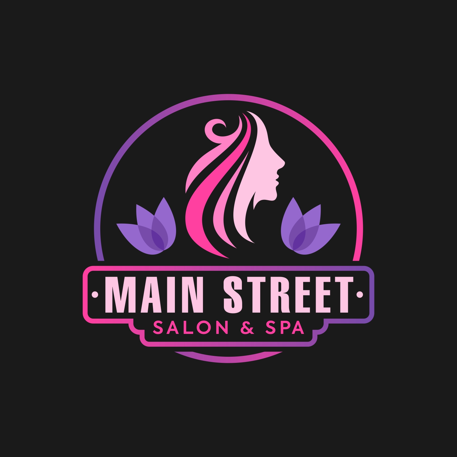 Logo Design by valcryst for Main Street Salon & Spa | Design #37447331
