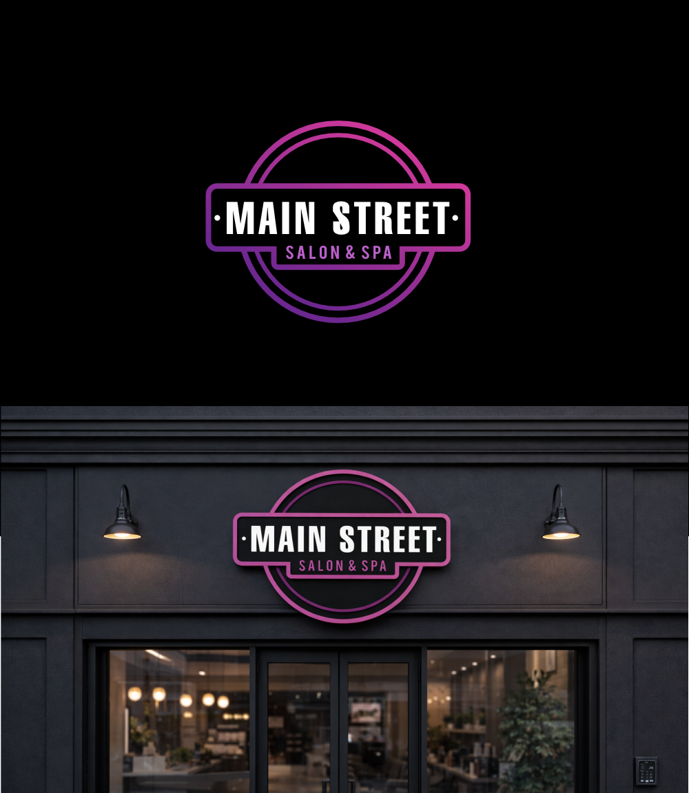 Diseño de Logo por ciolena para Main Street Salon & Spa | Diseño #37446576