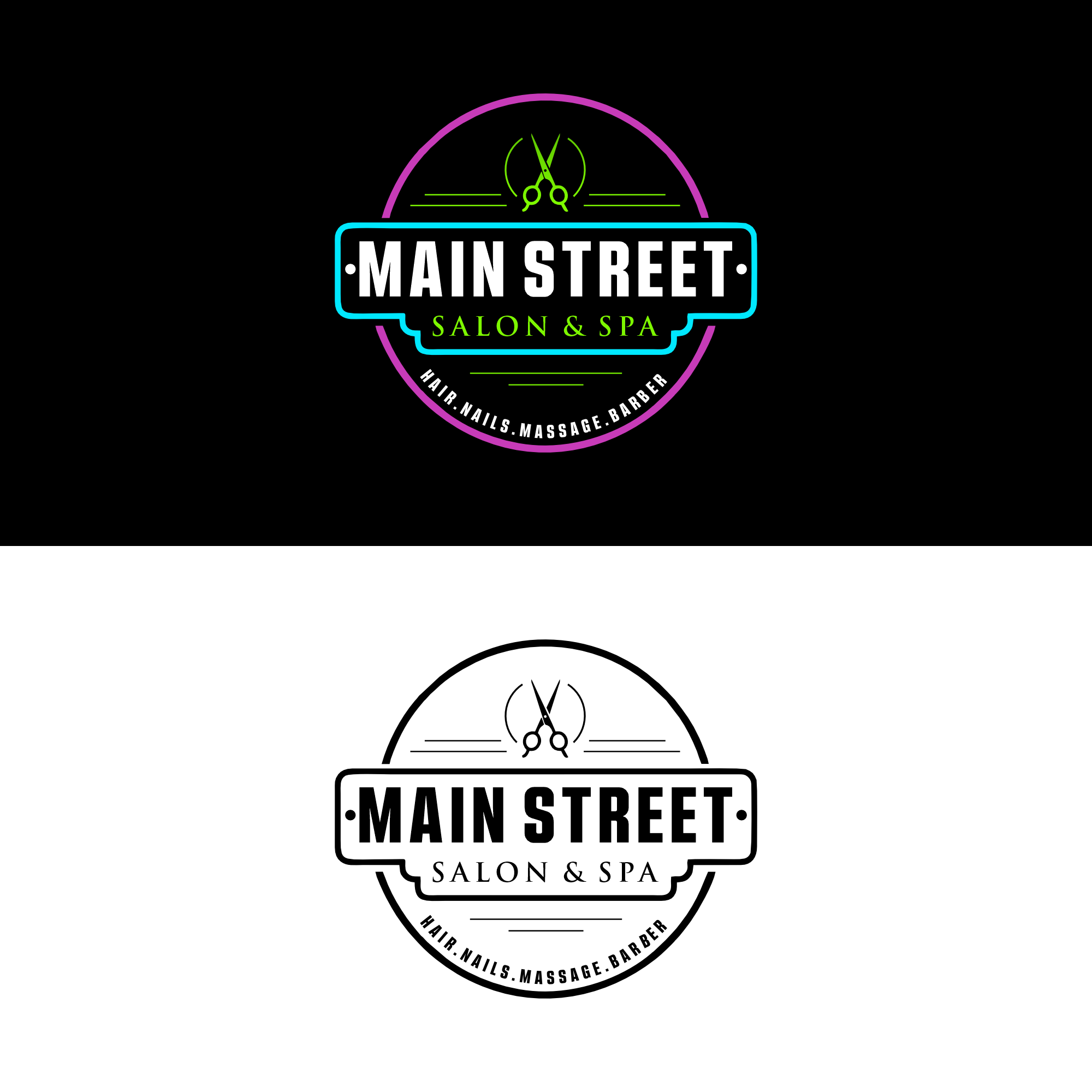 Logo Design by andreaslucky for Main Street Salon & Spa | Design #37441950