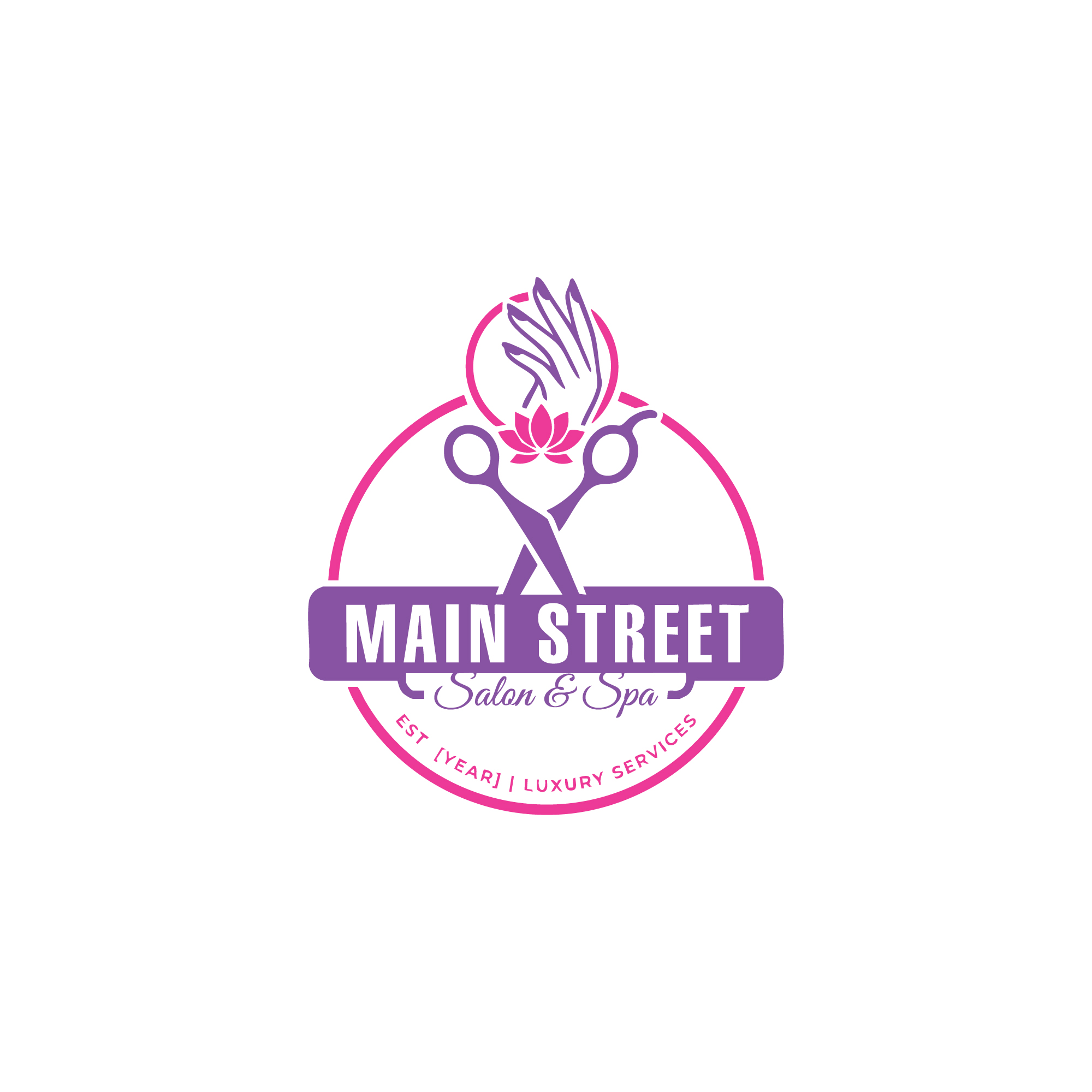 Logo Design by Logodesigns006 for Main Street Salon & Spa | Design #37443602
