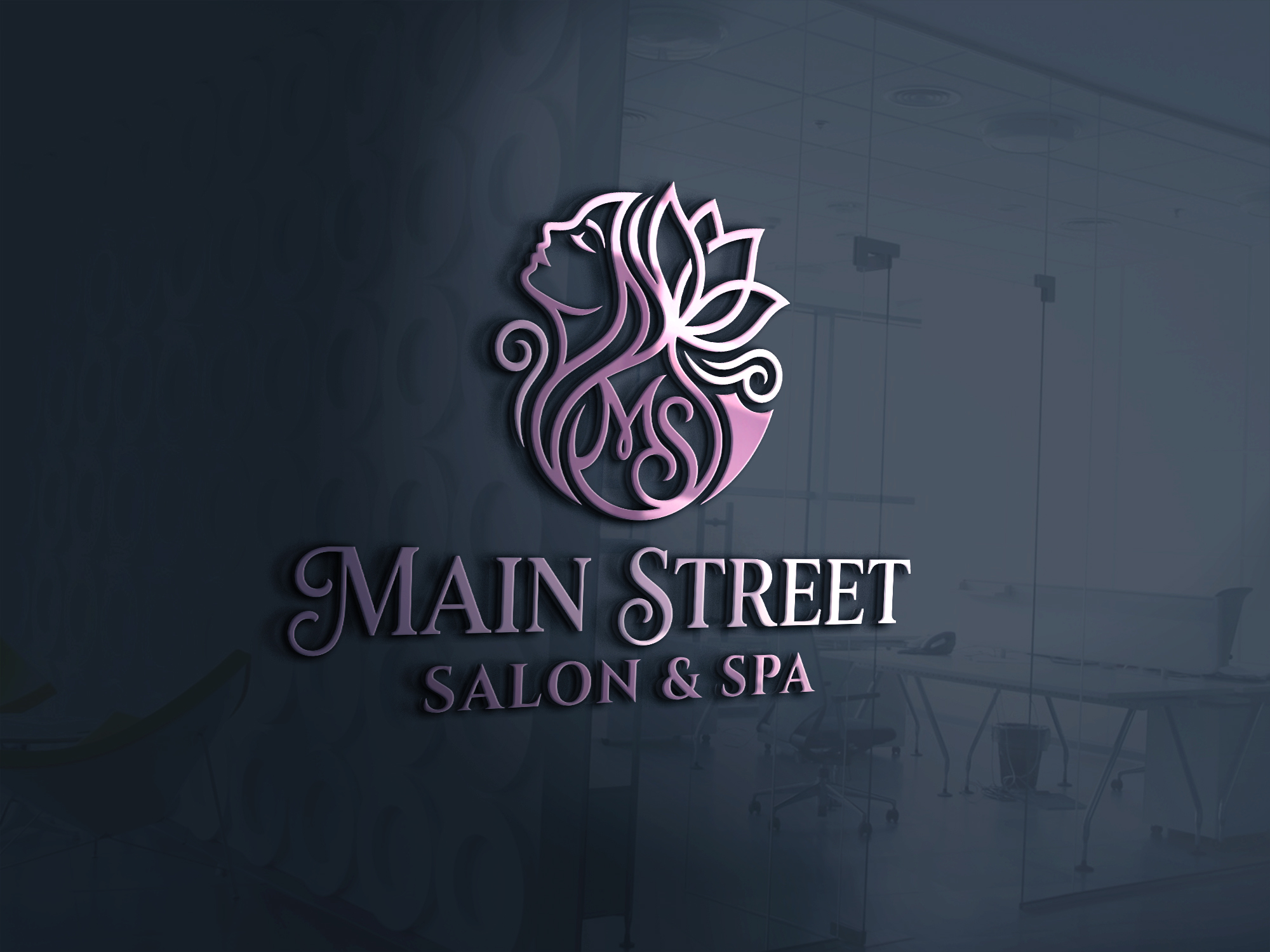 Logo Design by Art Workout for Main Street Salon & Spa | Design #37445632