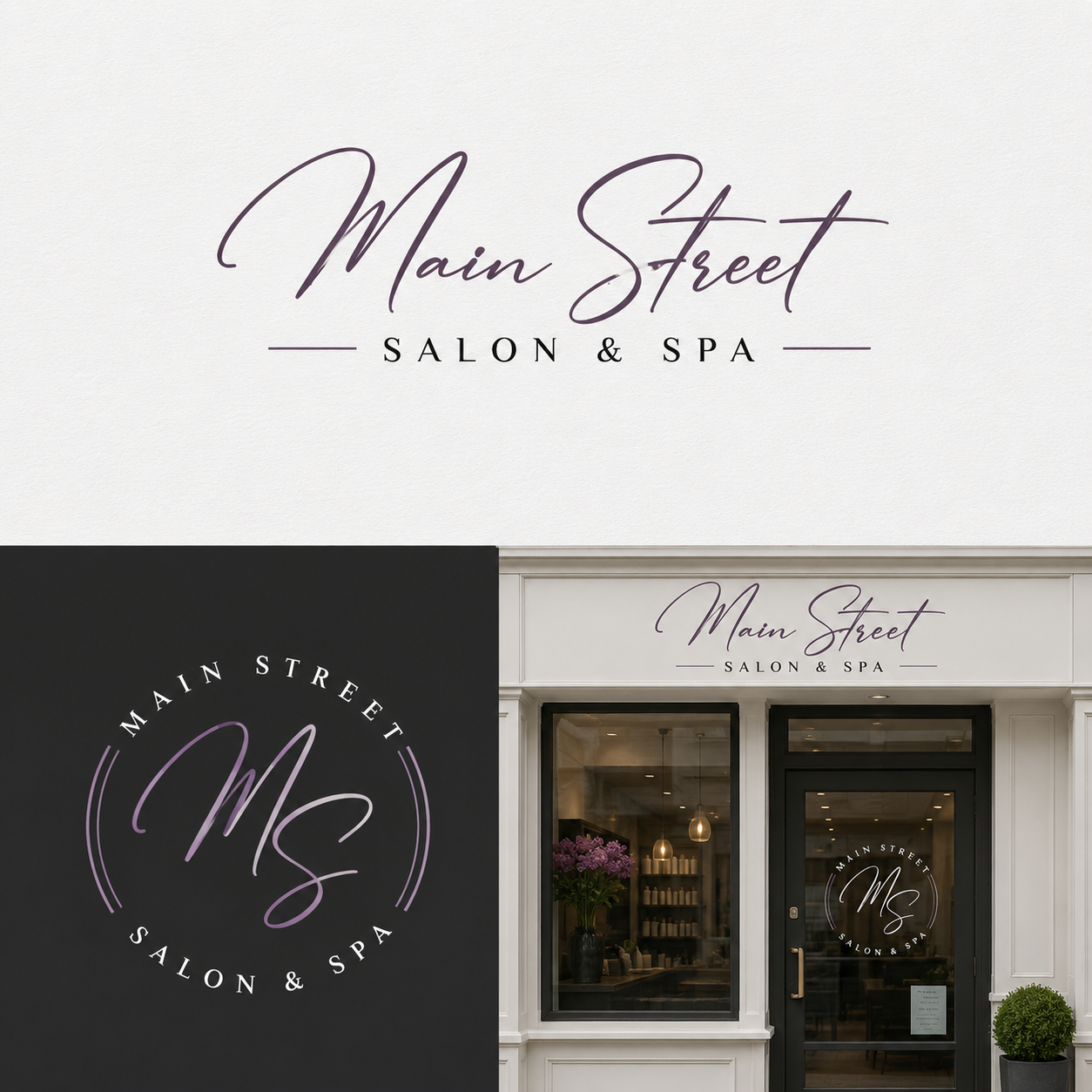 Diseño de Logo por Sharmin Akter Shibli para Main Street Salon & Spa | Diseño #37444173