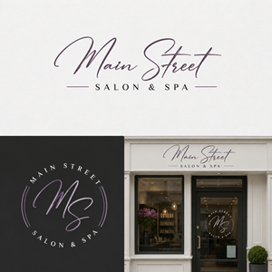 Logo Design by Sharmin Akter Shibli for Main Street Salon & Spa | Design: #37444173