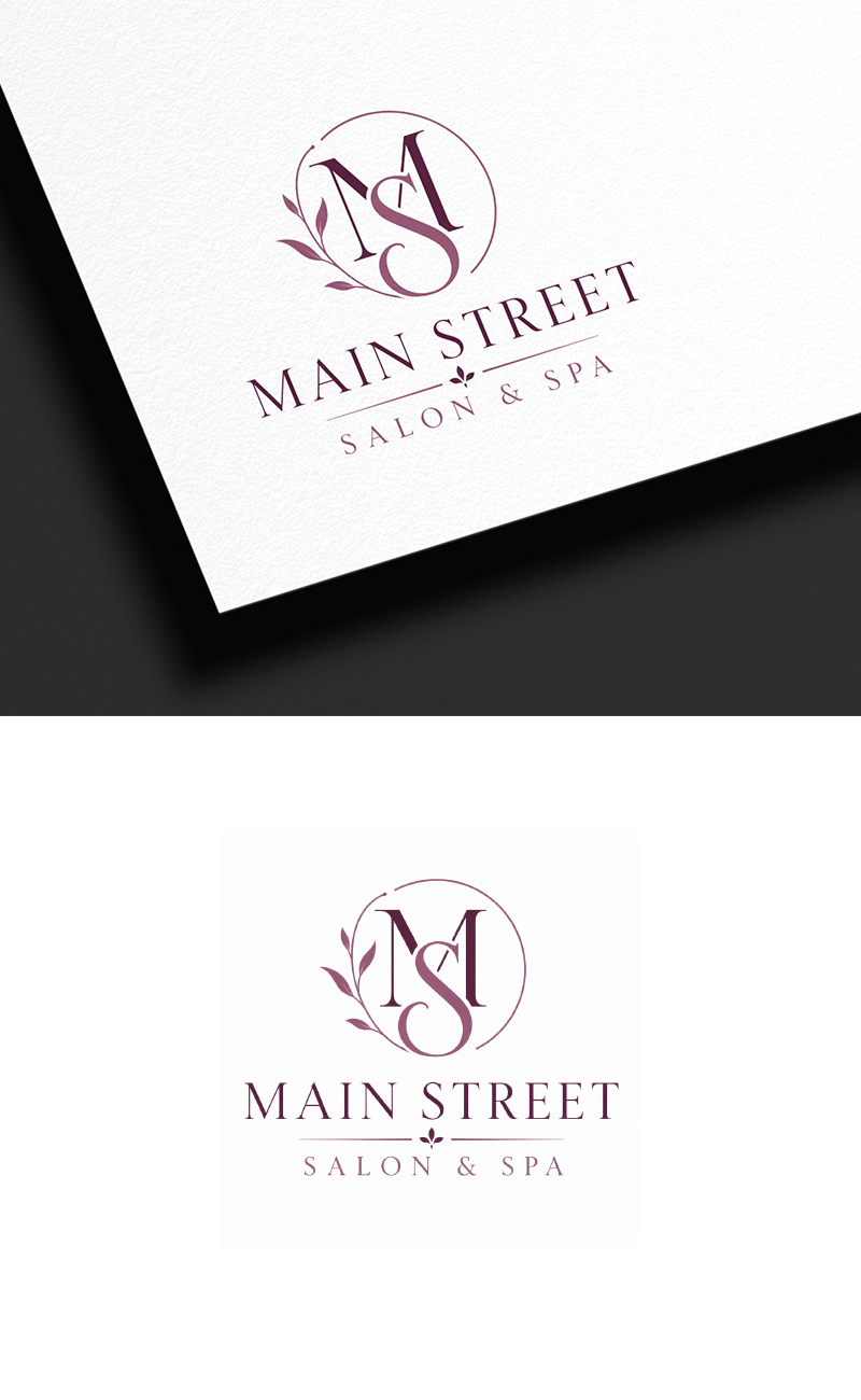 Logo Design by jessica-mano for Main Street Salon & Spa | Design #37450567