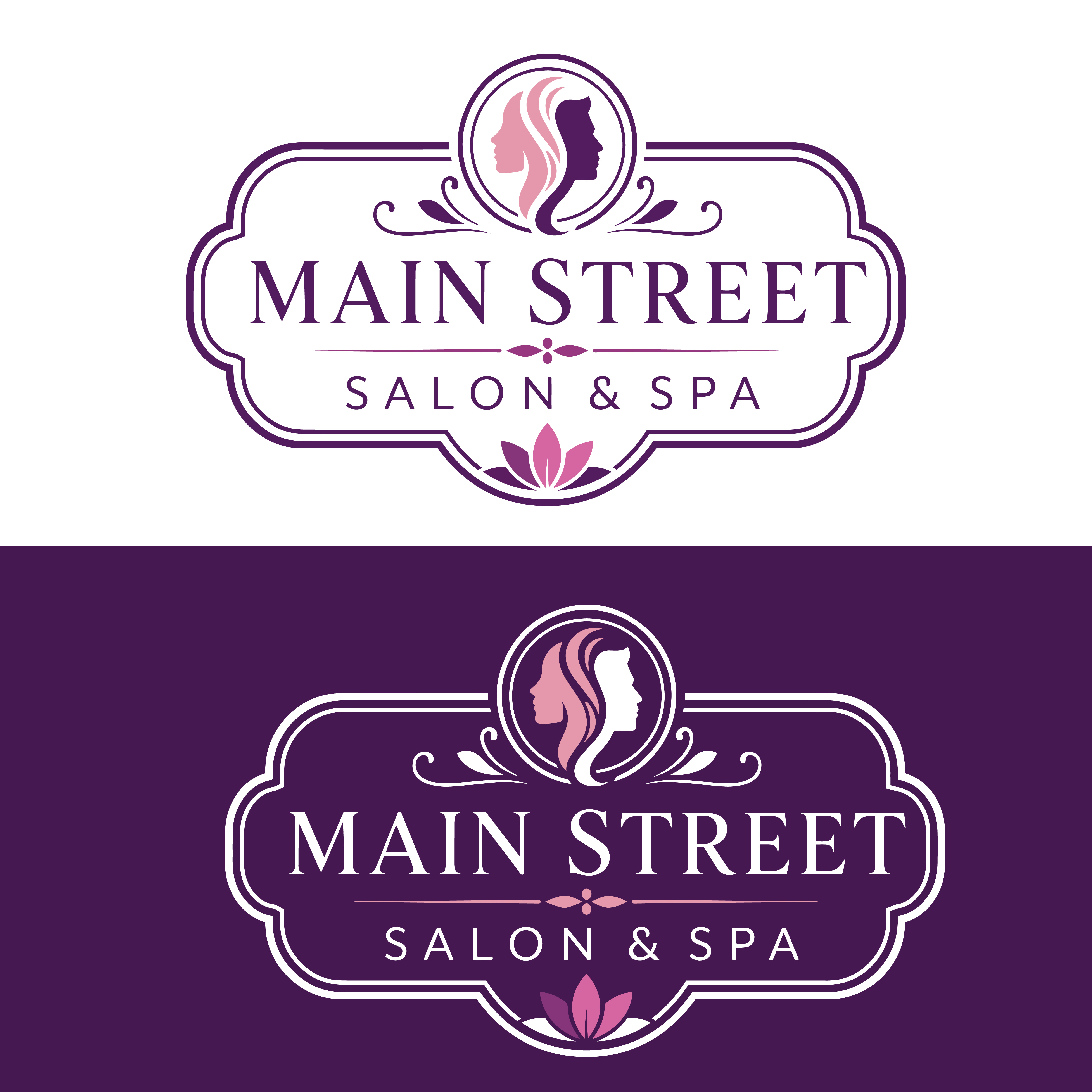 Diseño de Logo por HSNYDesigns para Main Street Salon & Spa | Diseño #37448132