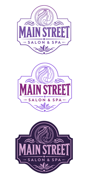 Logo Design by HSNYDesigns for Main Street Salon & Spa | Design: #37459703