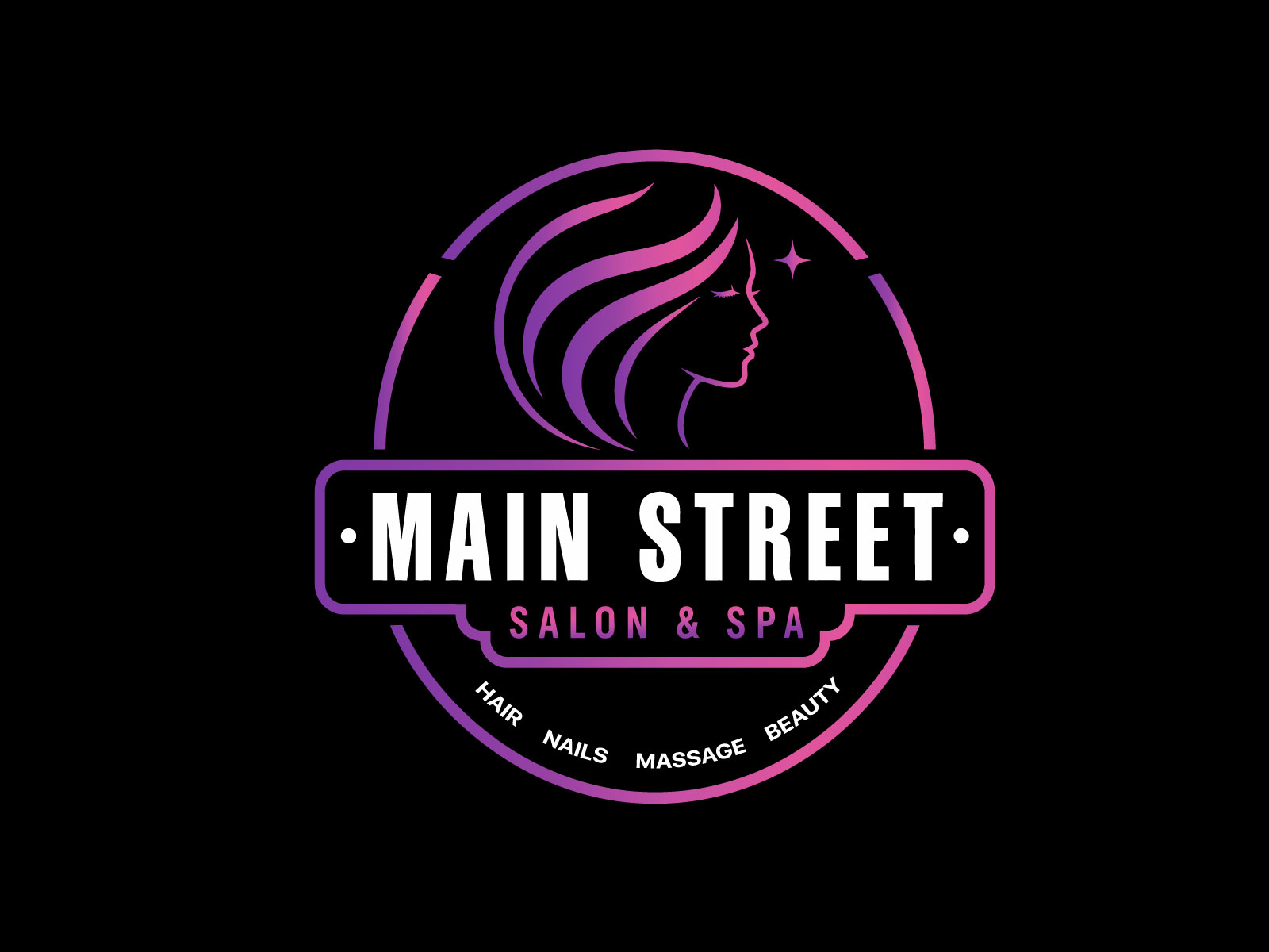Diseño de Logo por LeonHart para Main Street Salon & Spa | Diseño #37447426