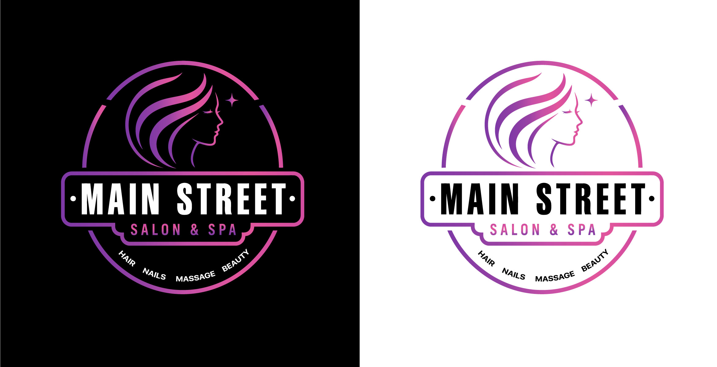 Diseño de Logo por LeonHart para Main Street Salon & Spa | Diseño #37447428