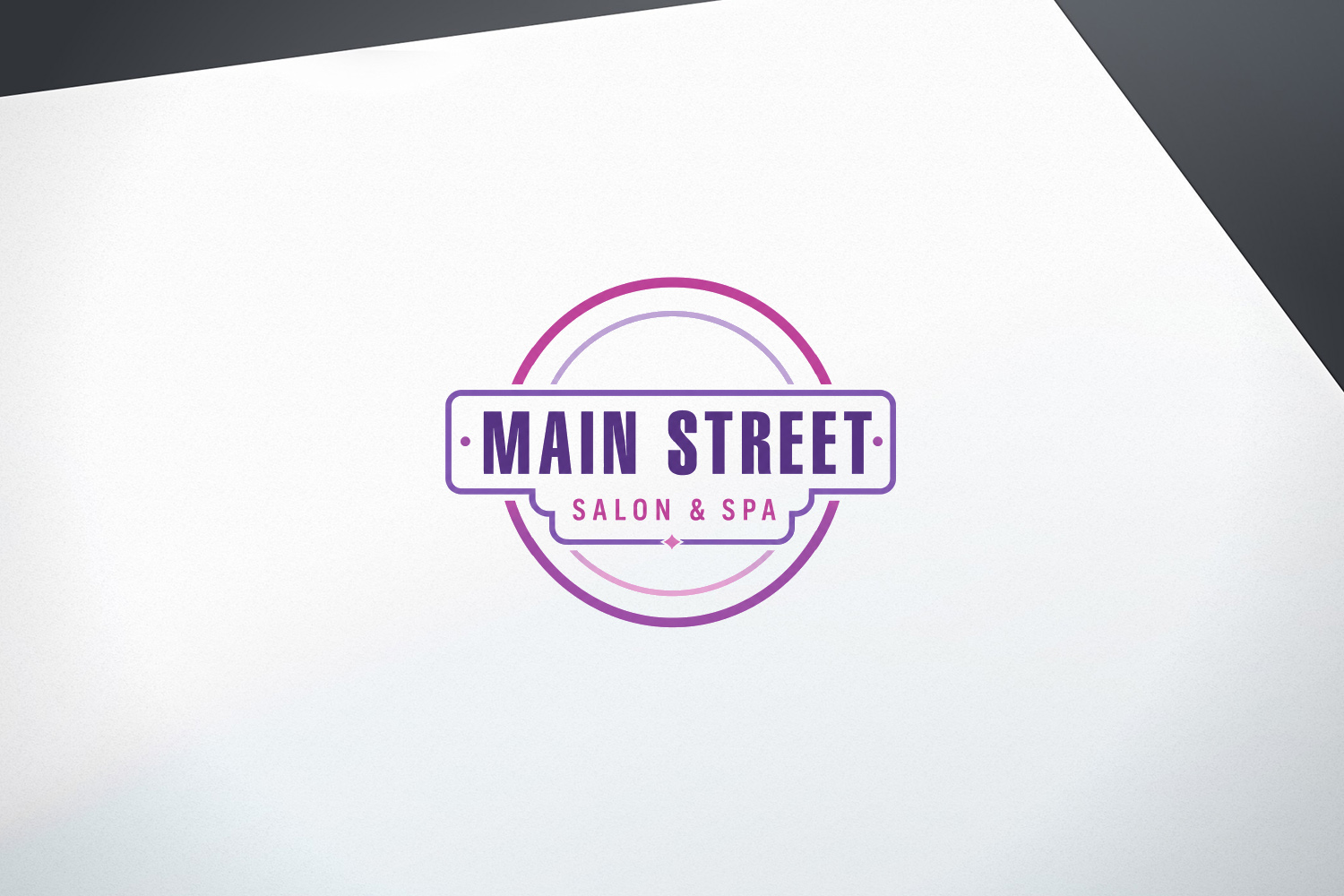 Diseño de Logo por Ideas Expert para Main Street Salon & Spa | Diseño #37442860