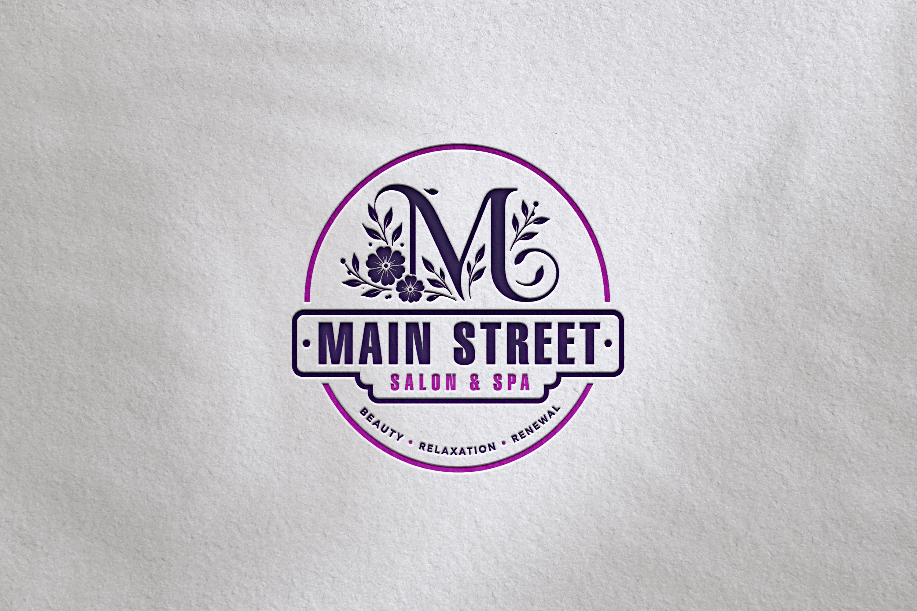 Diseño de Logo por Ideas Expert para Main Street Salon & Spa | Diseño #37442863