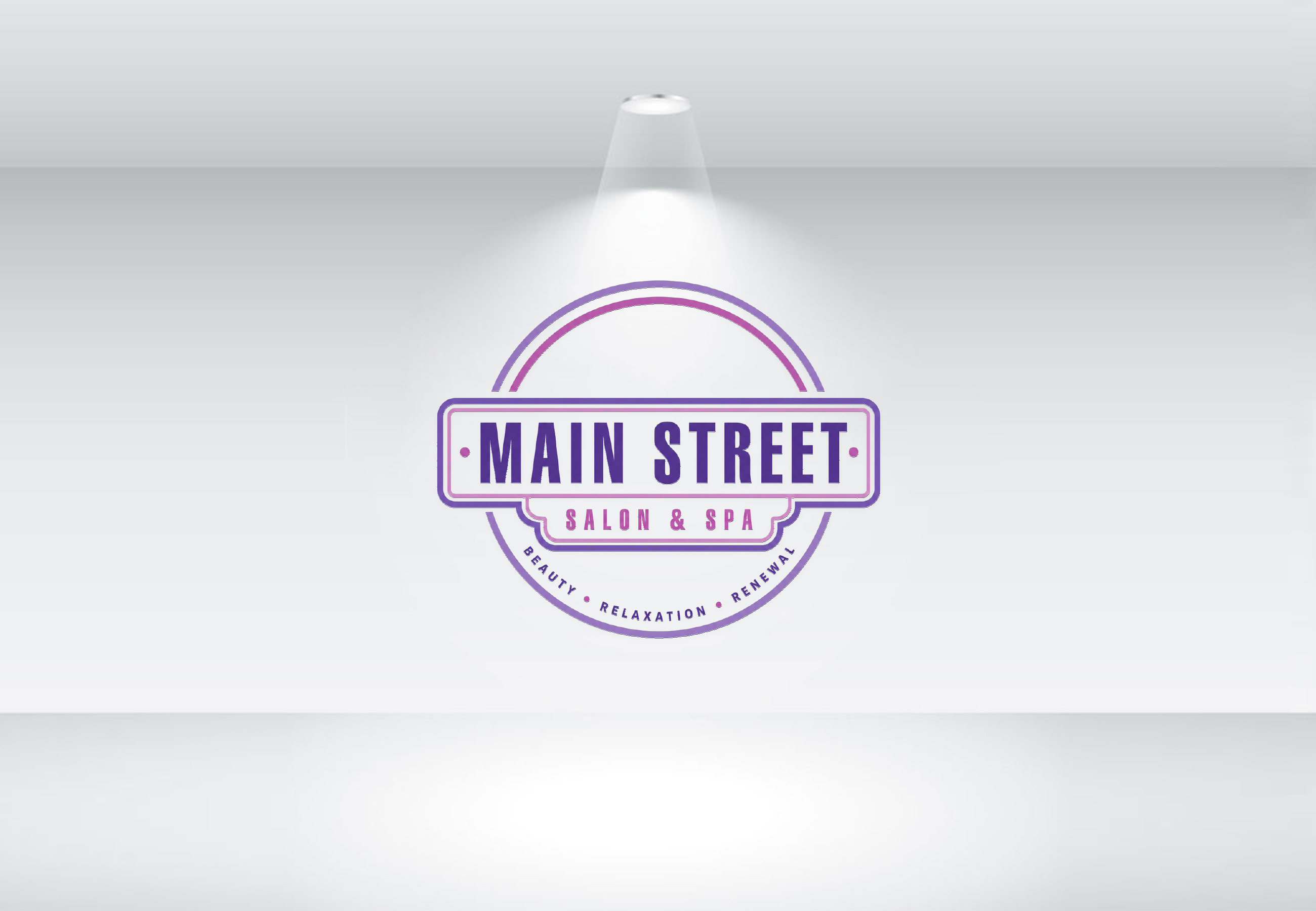 Diseño de Logo por Ideas Expert para Main Street Salon & Spa | Diseño #37442865