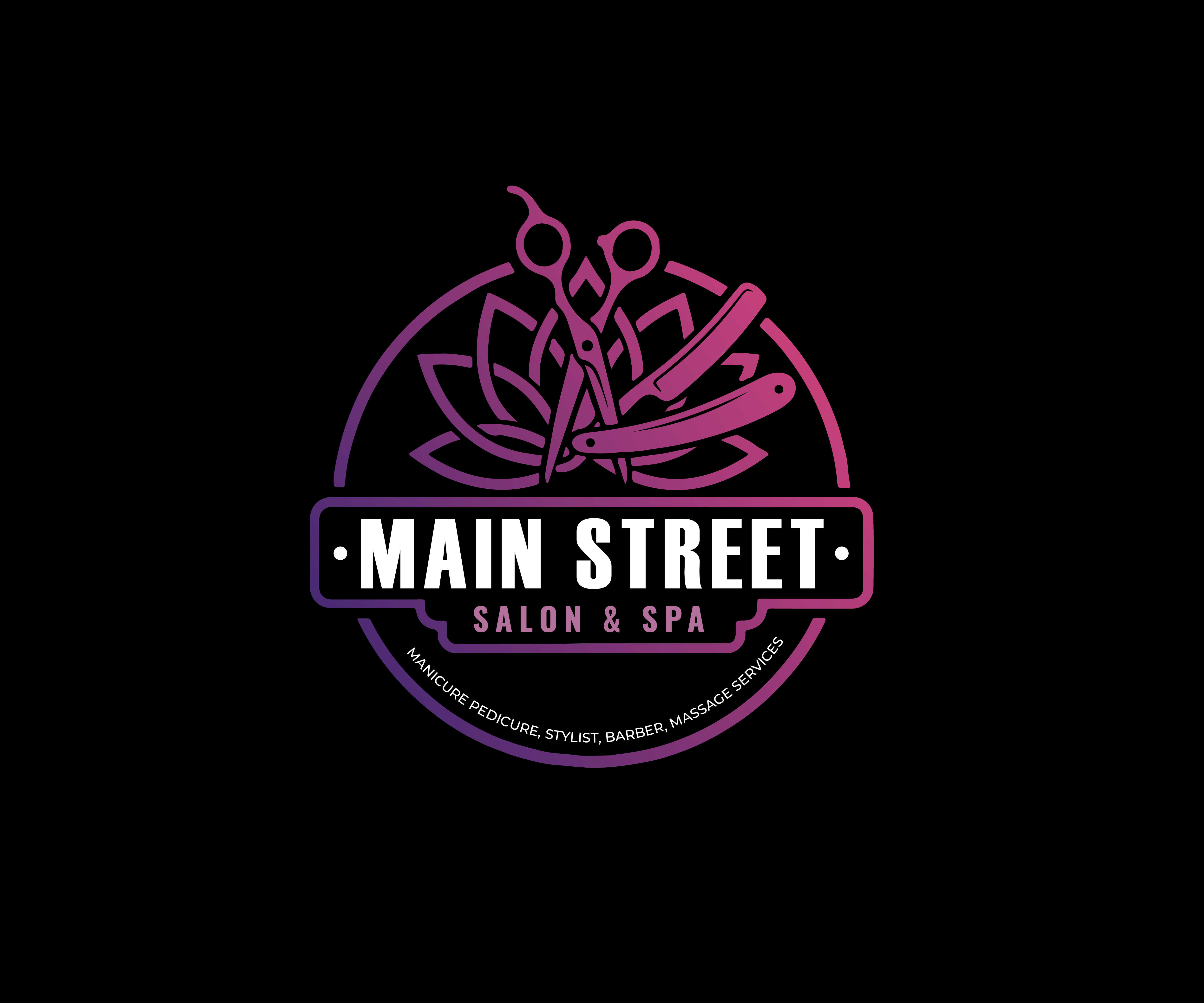 Diseño de Logo por OmR786 para Main Street Salon & Spa | Diseño #37445343