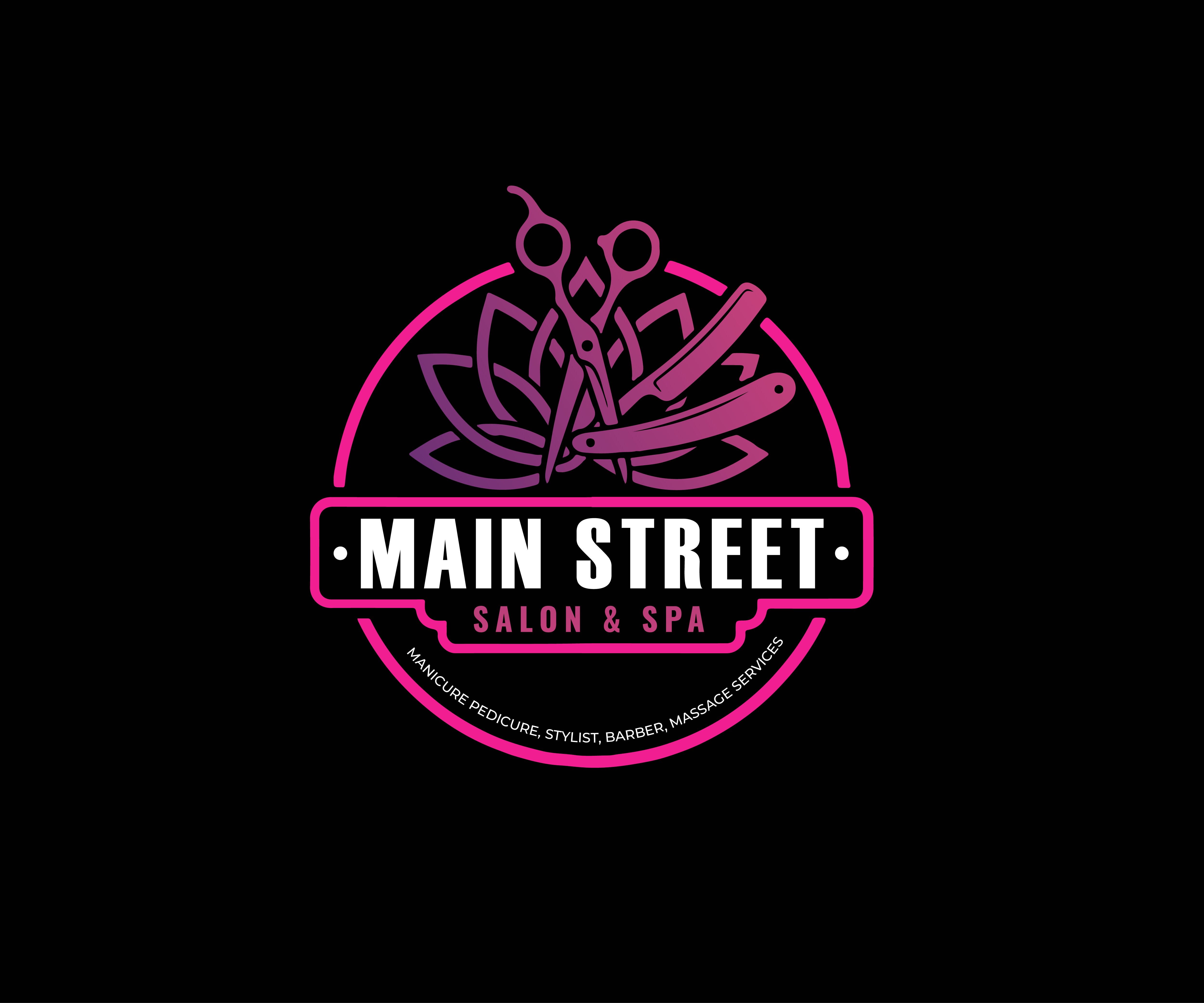 Diseño de Logo por OmR786 para Main Street Salon & Spa | Diseño #37445344
