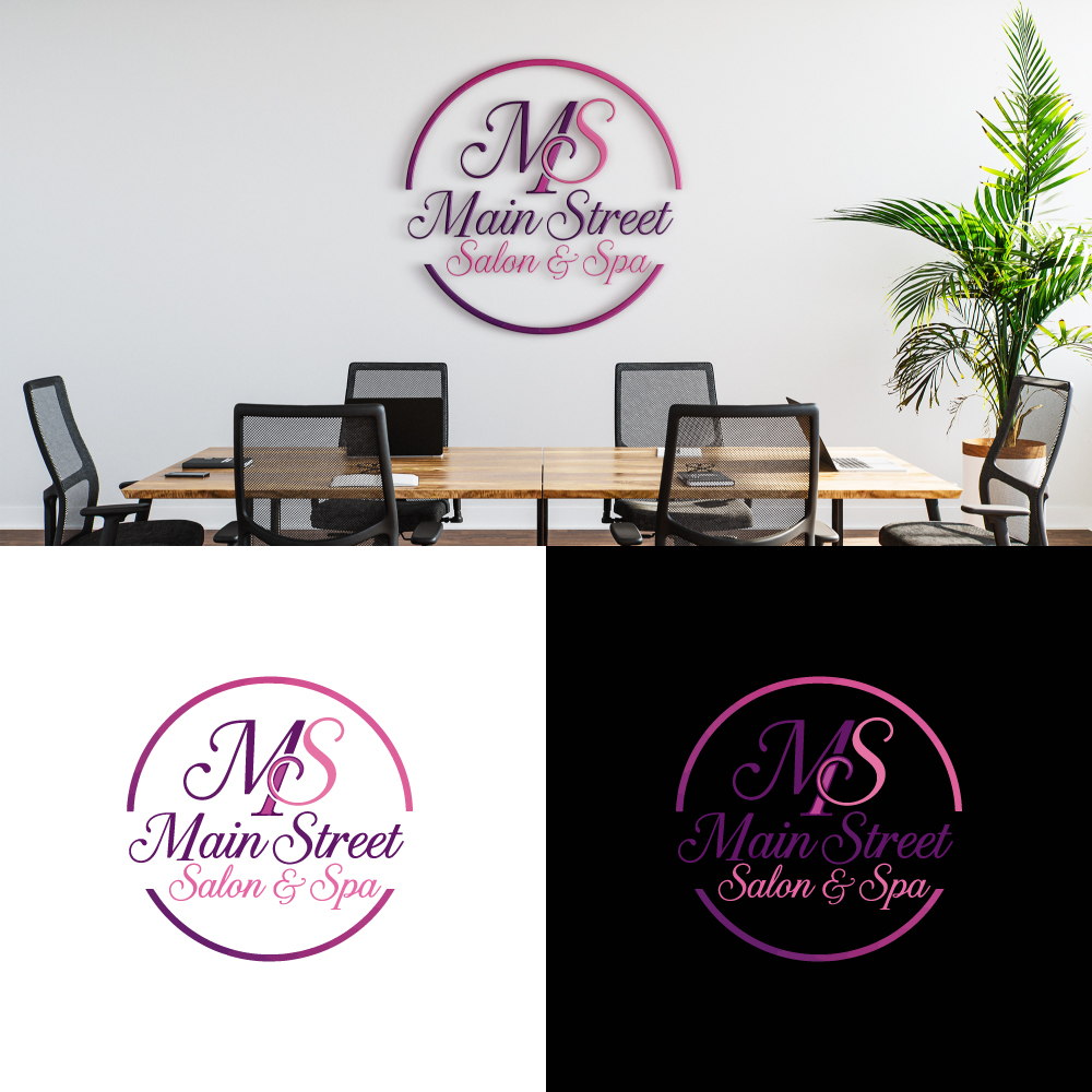 Diseño de Logo por Virtuoso_designs para Main Street Salon & Spa | Diseño #37445783