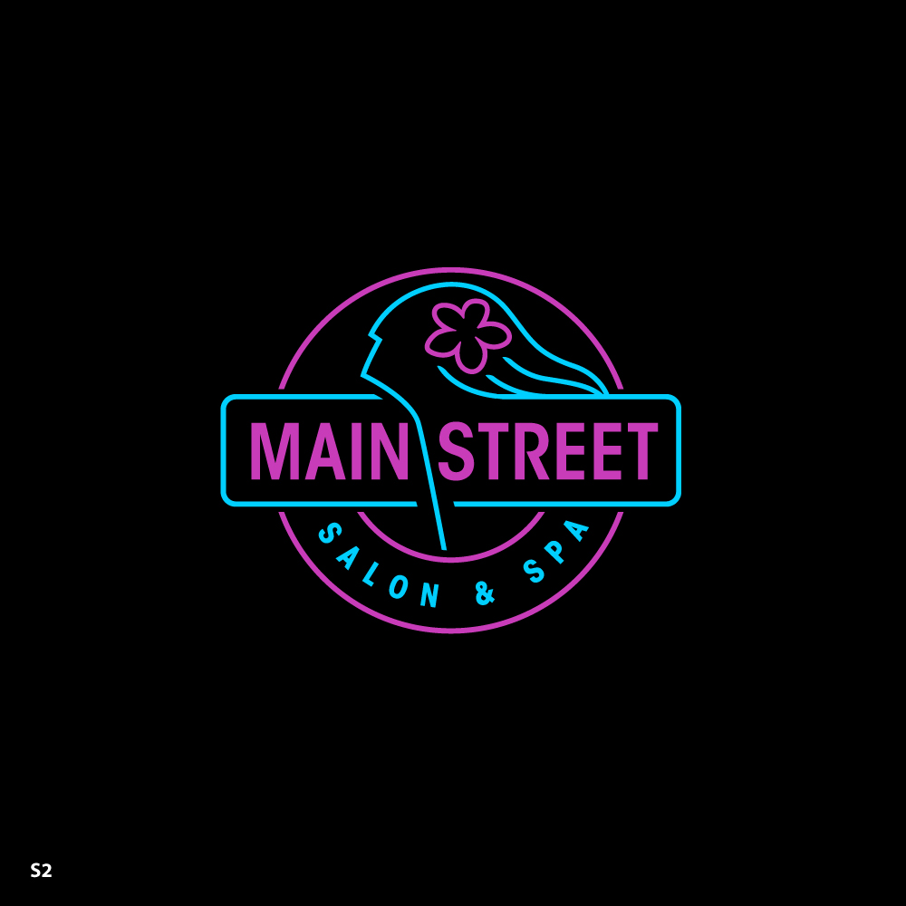 Logo Design by Sujit Banerjee for Main Street Salon & Spa | Design #37442751