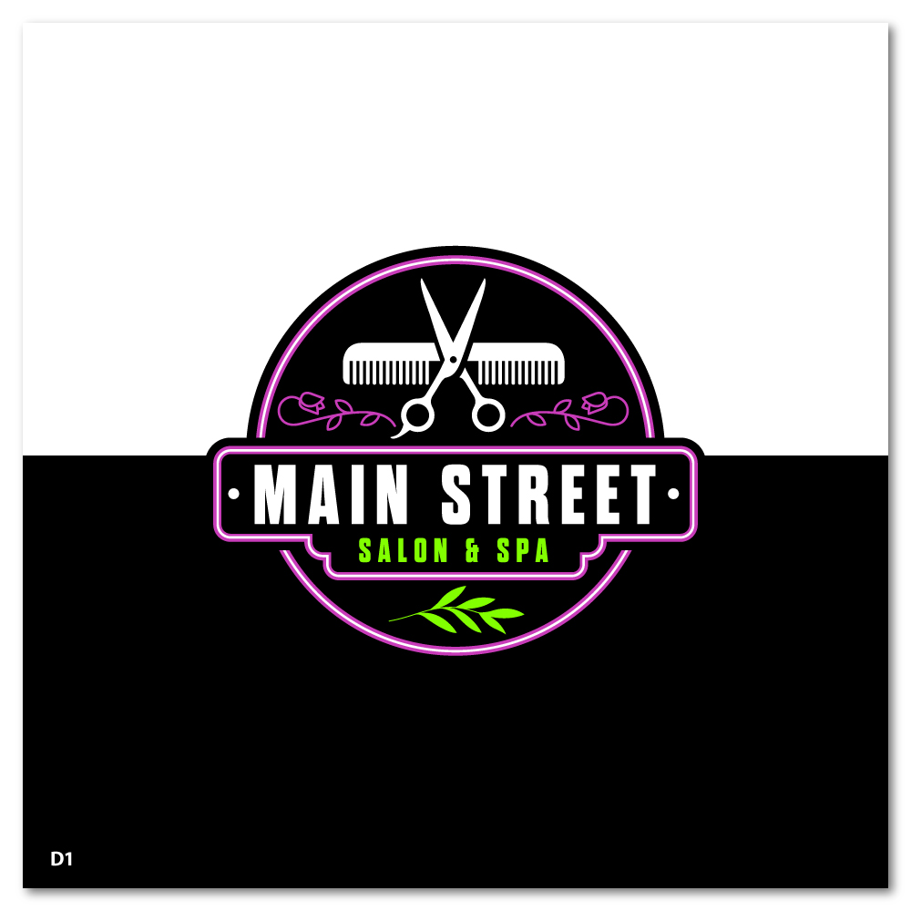 Logo Design by Sujit Banerjee for Main Street Salon & Spa | Design #37442755