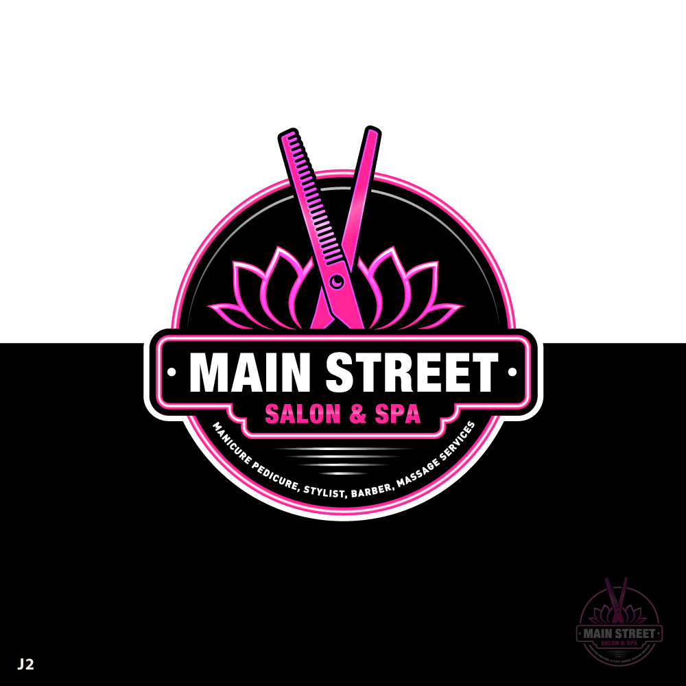 Logo Design by Sujit Banerjee for Main Street Salon & Spa | Design #37442756