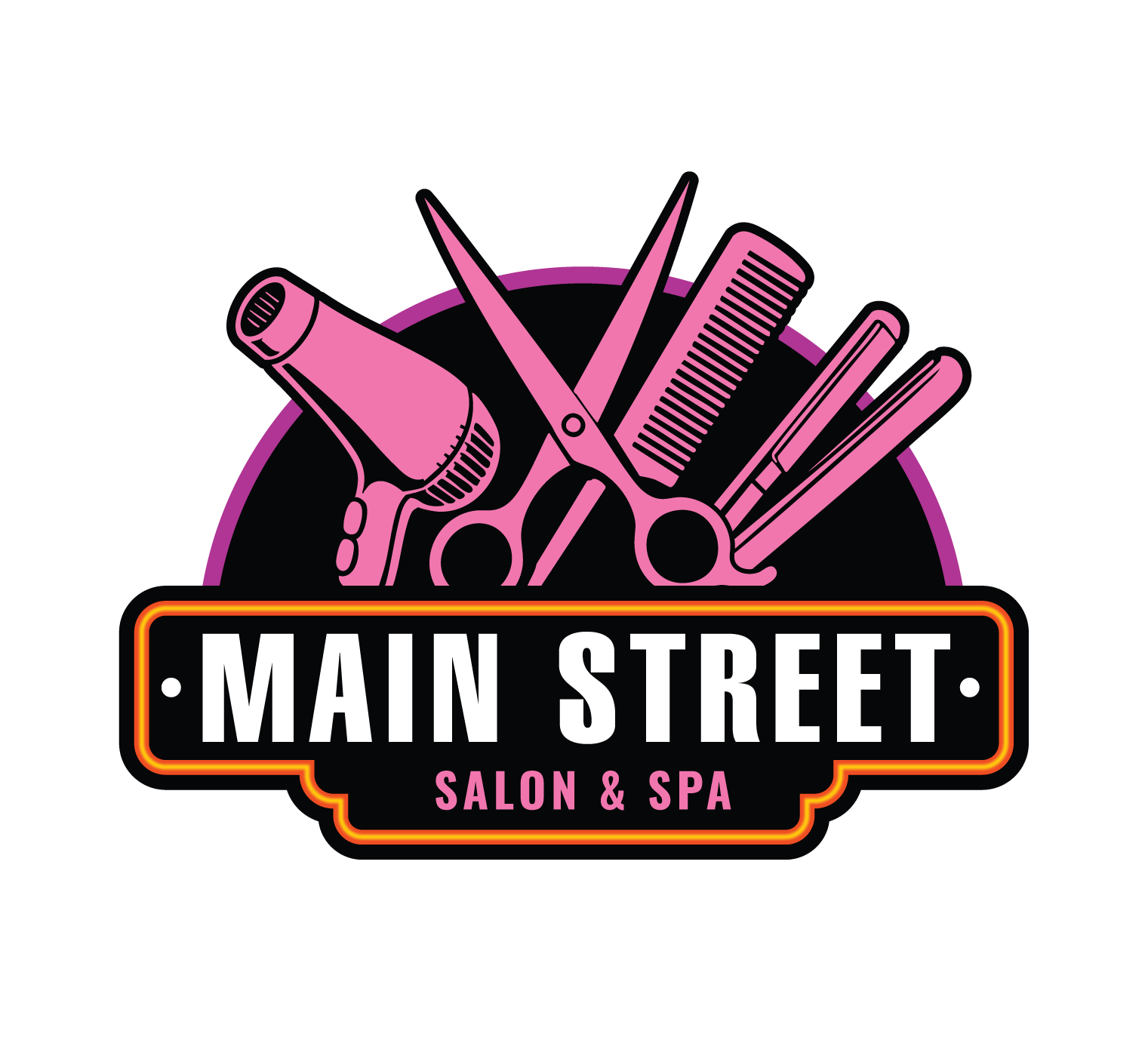 Diseño de Logo por PointGrfx para Main Street Salon & Spa | Diseño #37443607