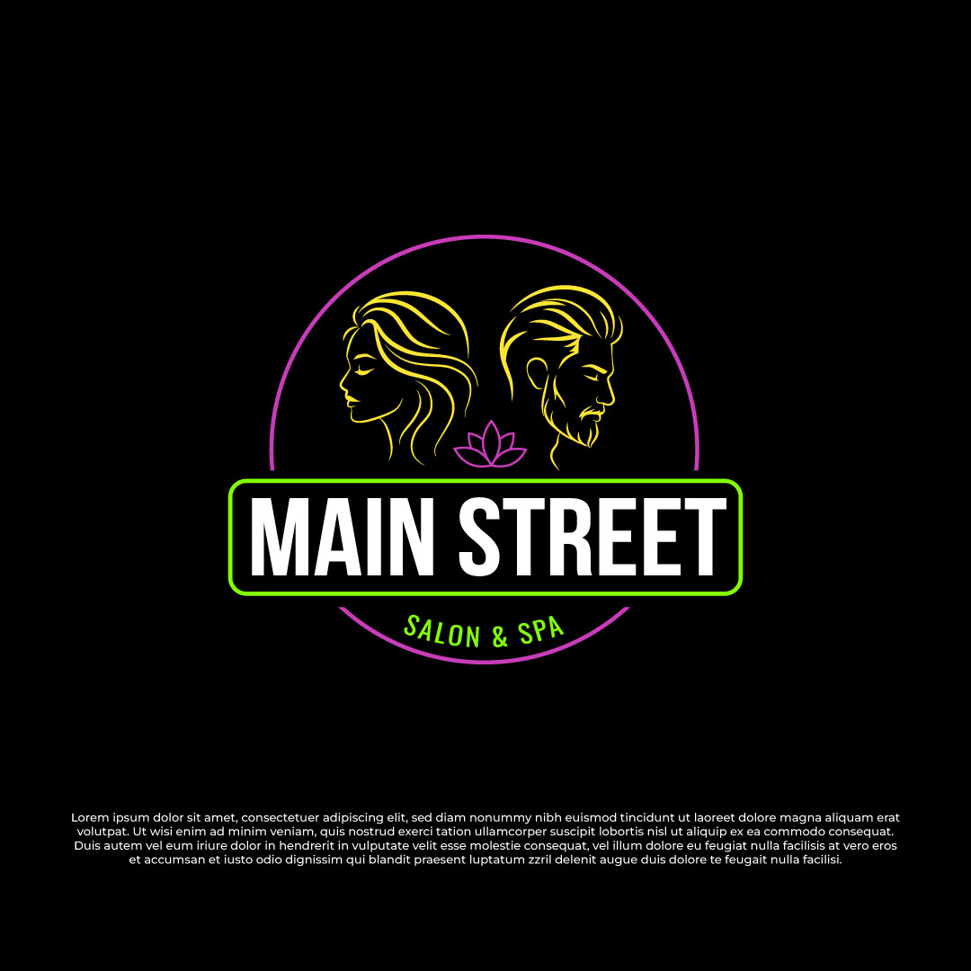 Logo Design by Timefortheweb for Main Street Salon & Spa | Design #37443296