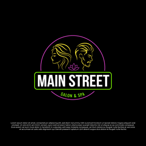 Logo Design by Timefortheweb for Main Street Salon & Spa | Design: #37443296
