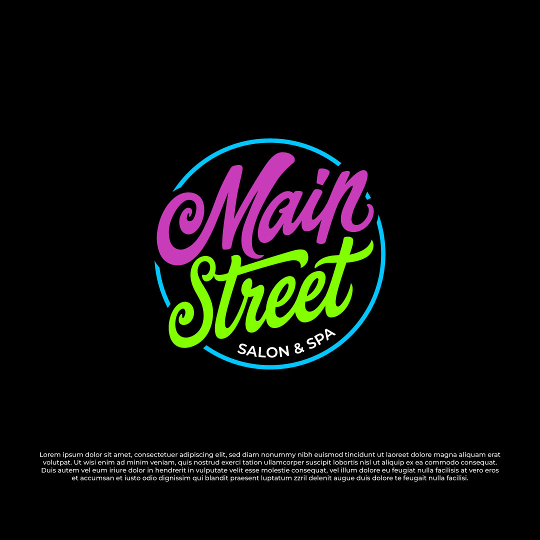 Logo Design by Timefortheweb for Main Street Salon & Spa | Design #37443298