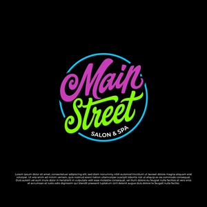 Logo Design by Timefortheweb for Main Street Salon & Spa | Design: #37443298