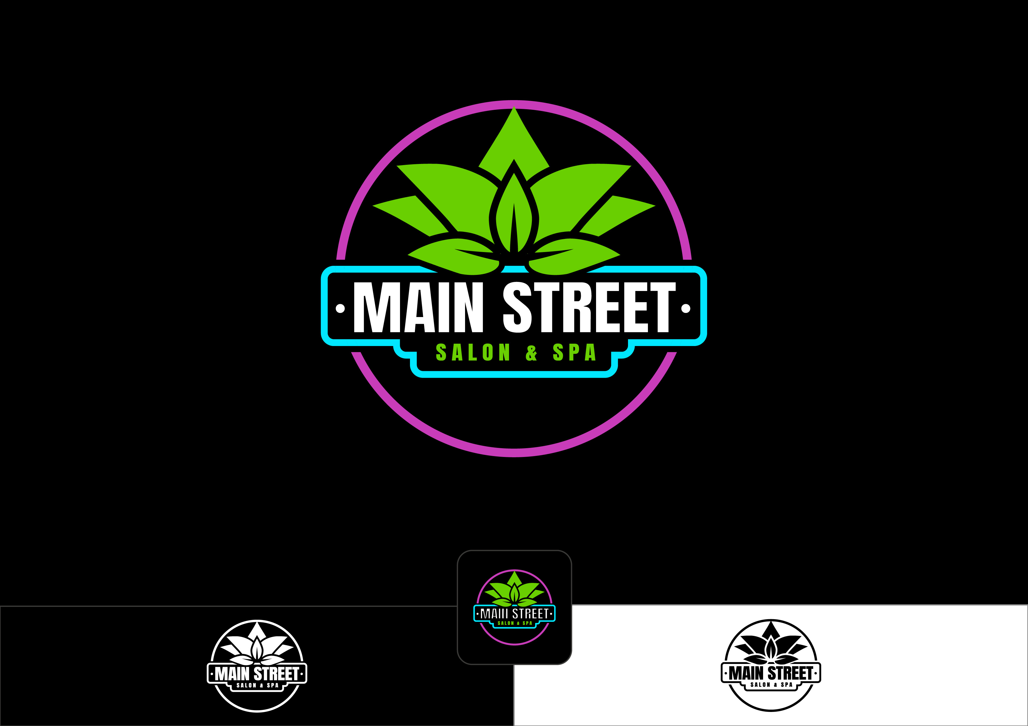 Logo Design by ~idiaz~ for Main Street Salon & Spa | Design #37443810