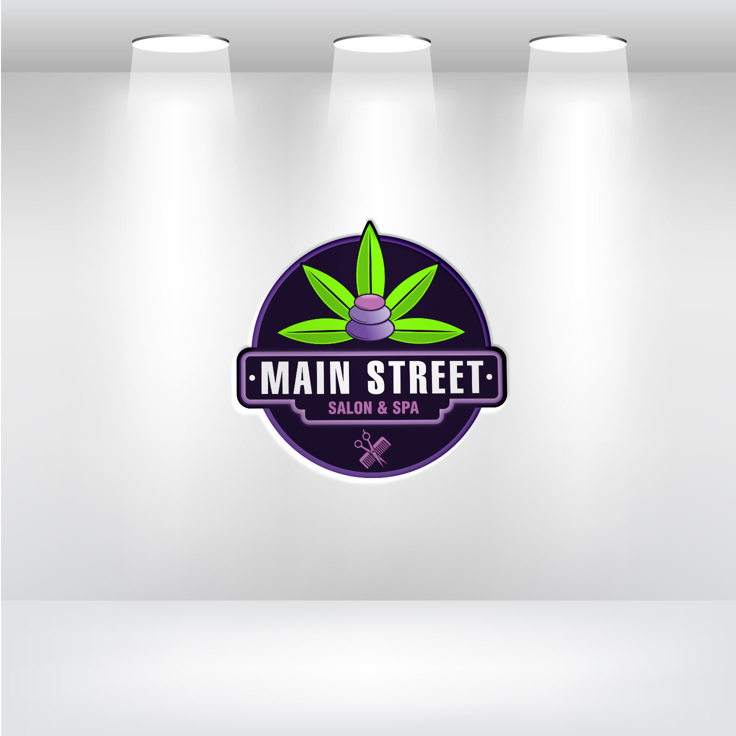 Logo Design by Deziners Zone for Main Street Salon & Spa | Design #37446612