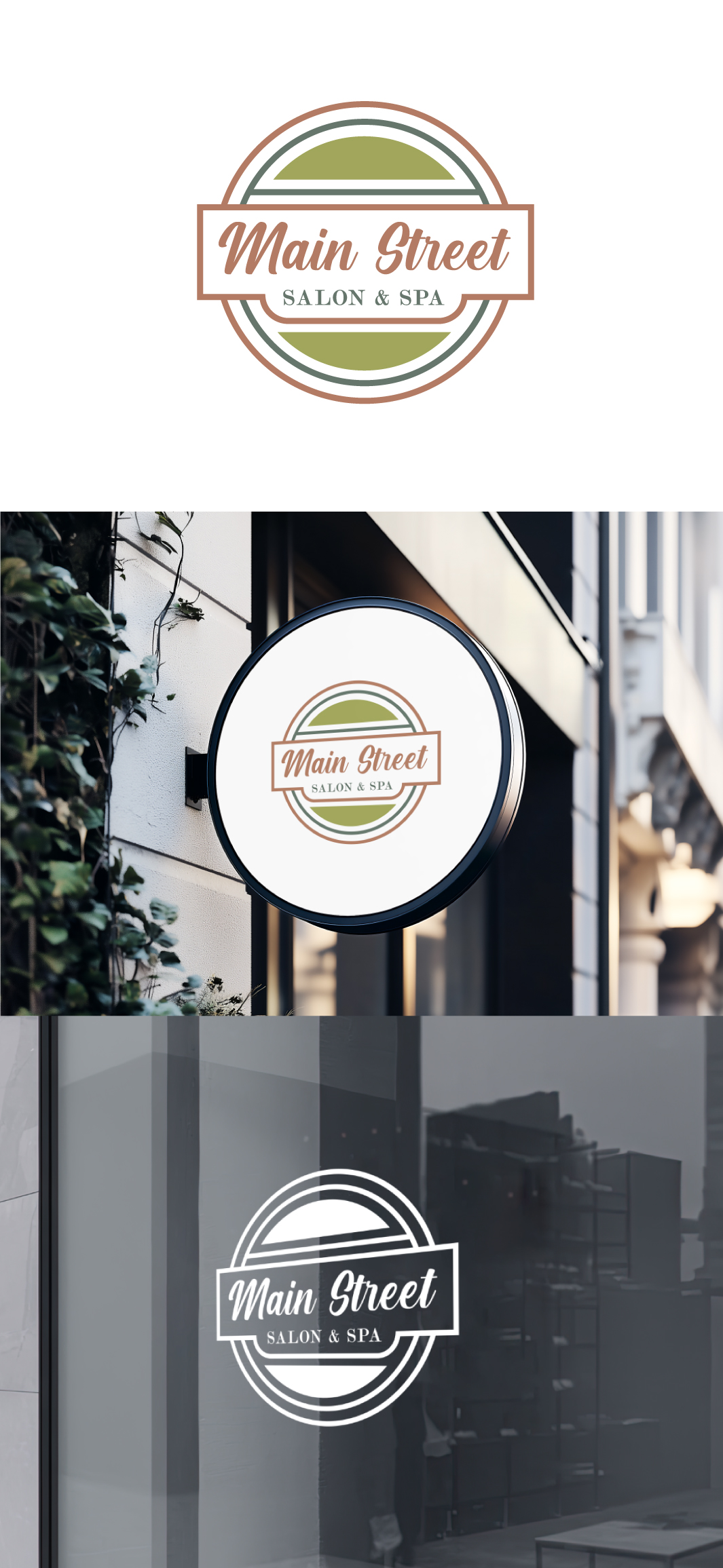 Diseño de Logo por AbhishekkM'24 para Main Street Salon & Spa | Diseño #37444410