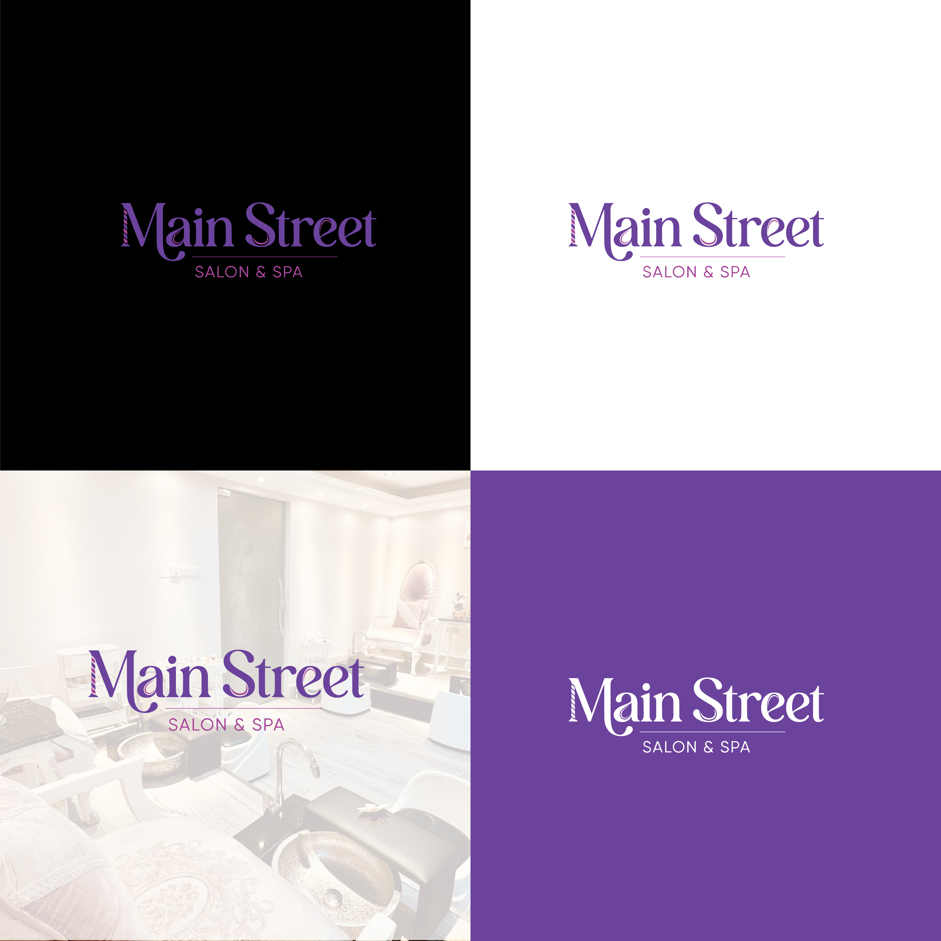 Diseño de Logo por Design Reflector para Main Street Salon & Spa | Diseño #37444338