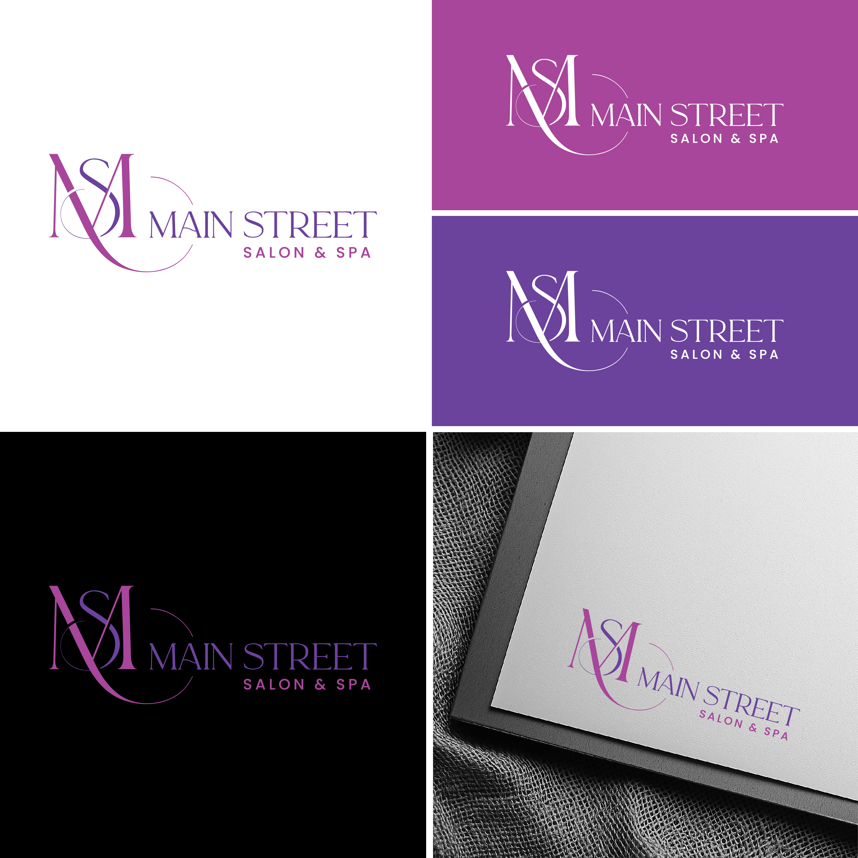 Diseño de Logo por Design Reflector para Main Street Salon & Spa | Diseño #37445054