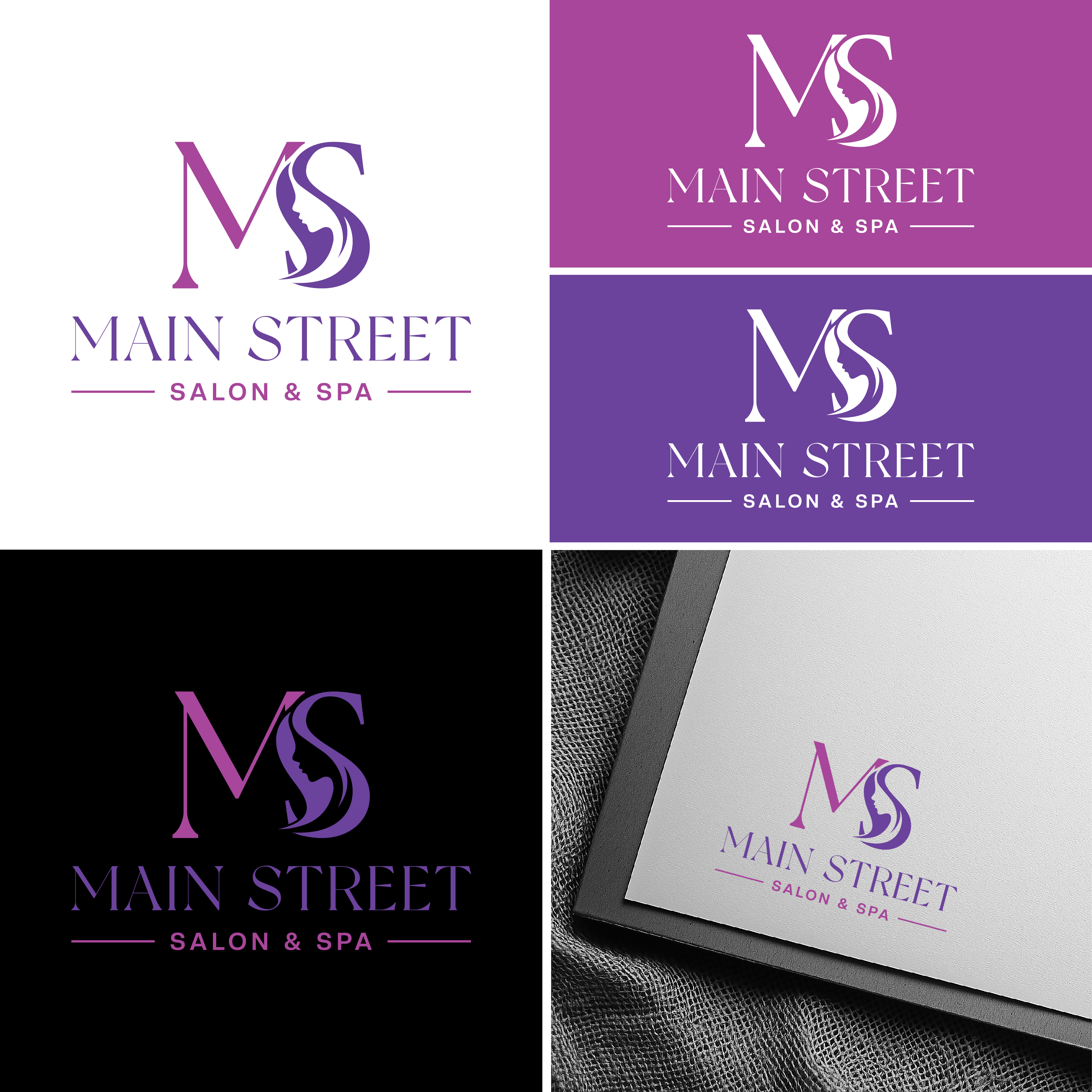 Diseño de Logo por Design Reflector para Main Street Salon & Spa | Diseño #37445055