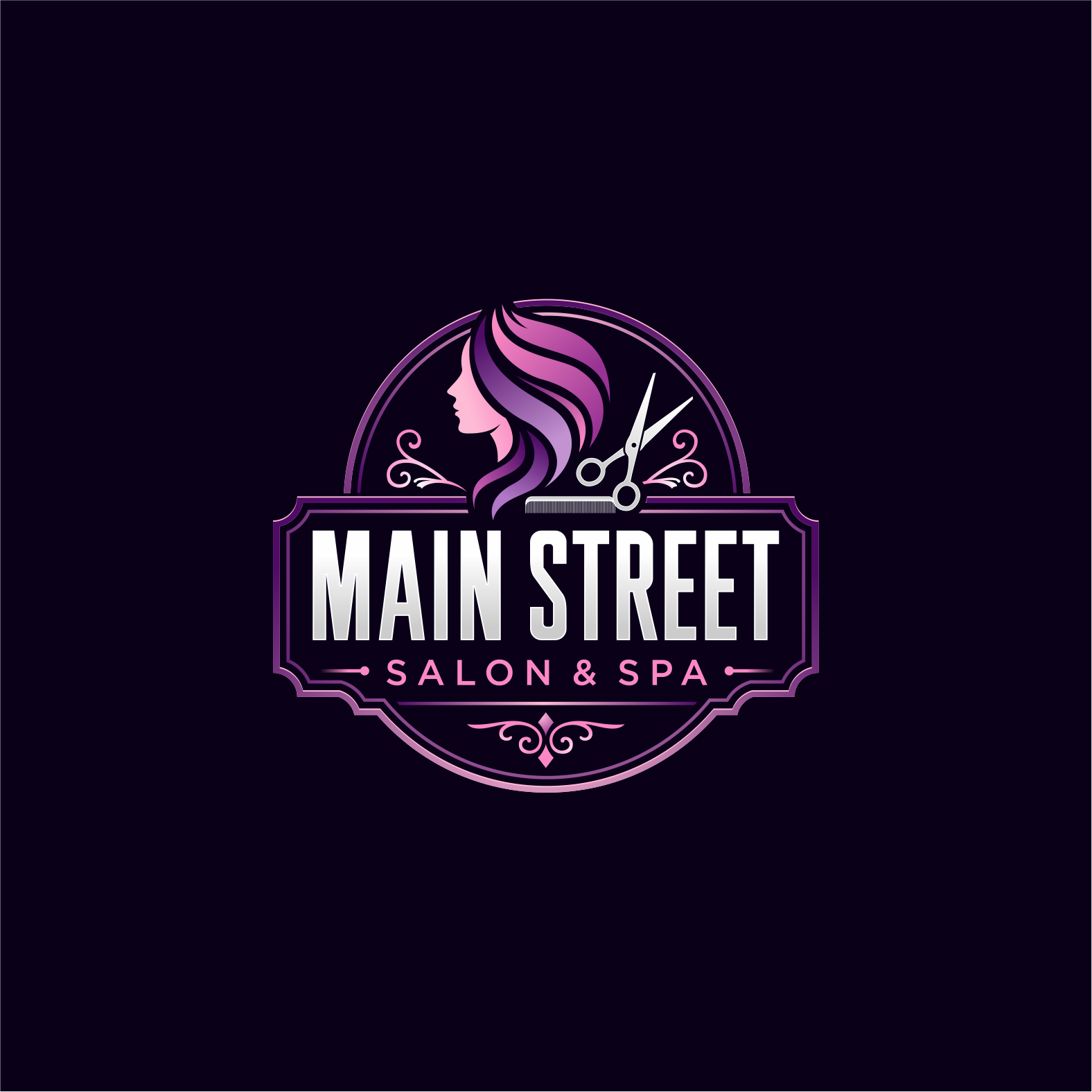 Diseño de Logo por vintana para Main Street Salon & Spa | Diseño #37446563