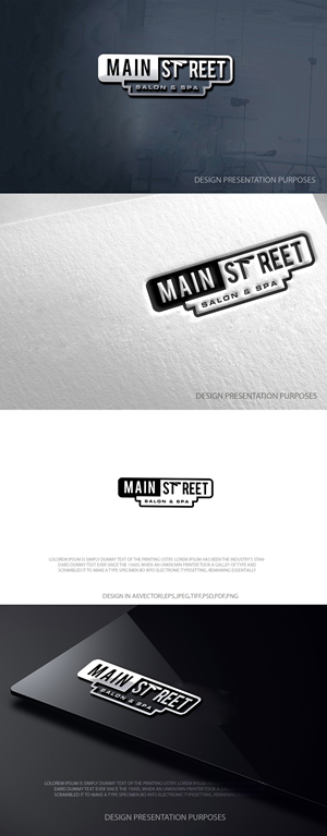 Logo Design by zebronicgraphic for Main Street Salon & Spa | Design: #37443718