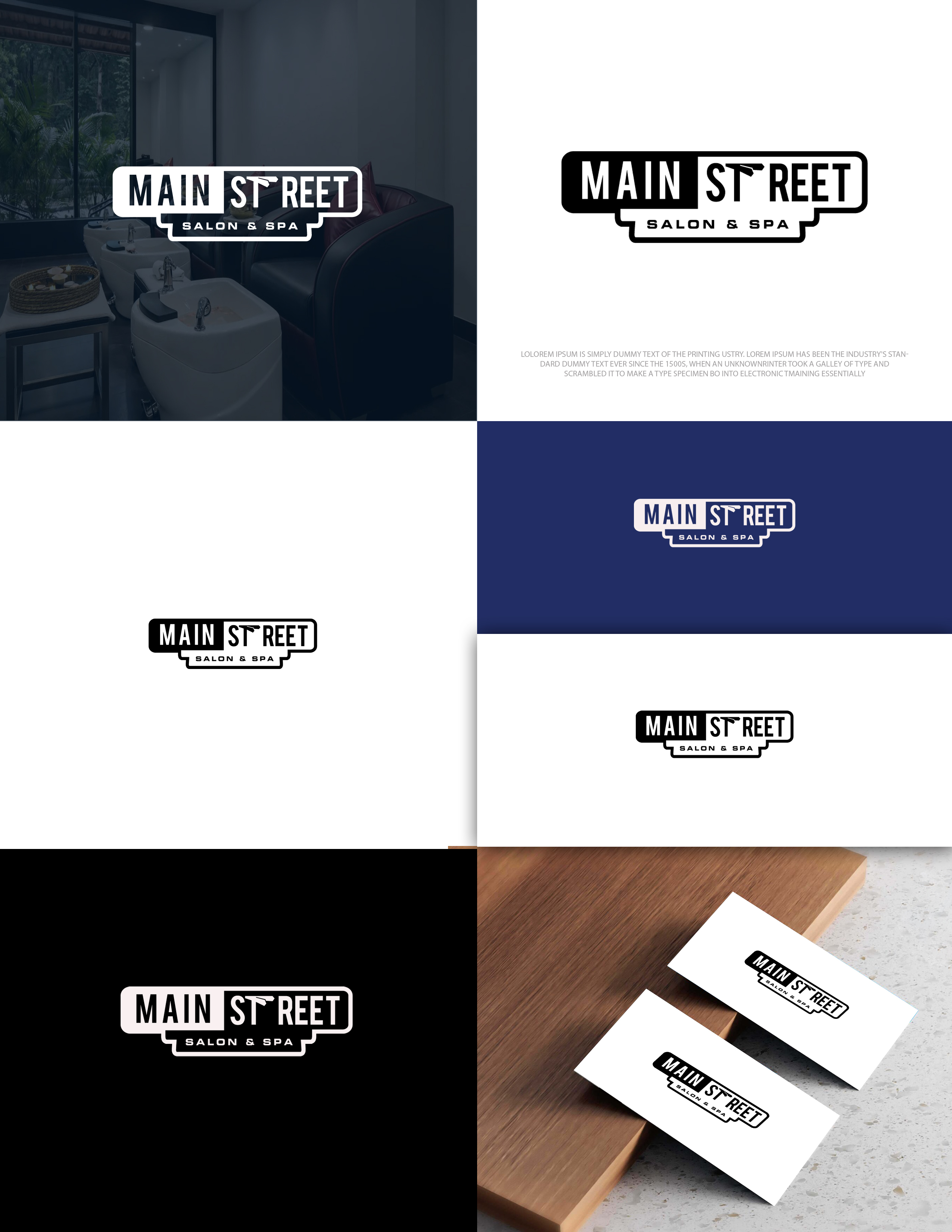Logo Design by zebronicgraphic for Main Street Salon & Spa | Design #37443720