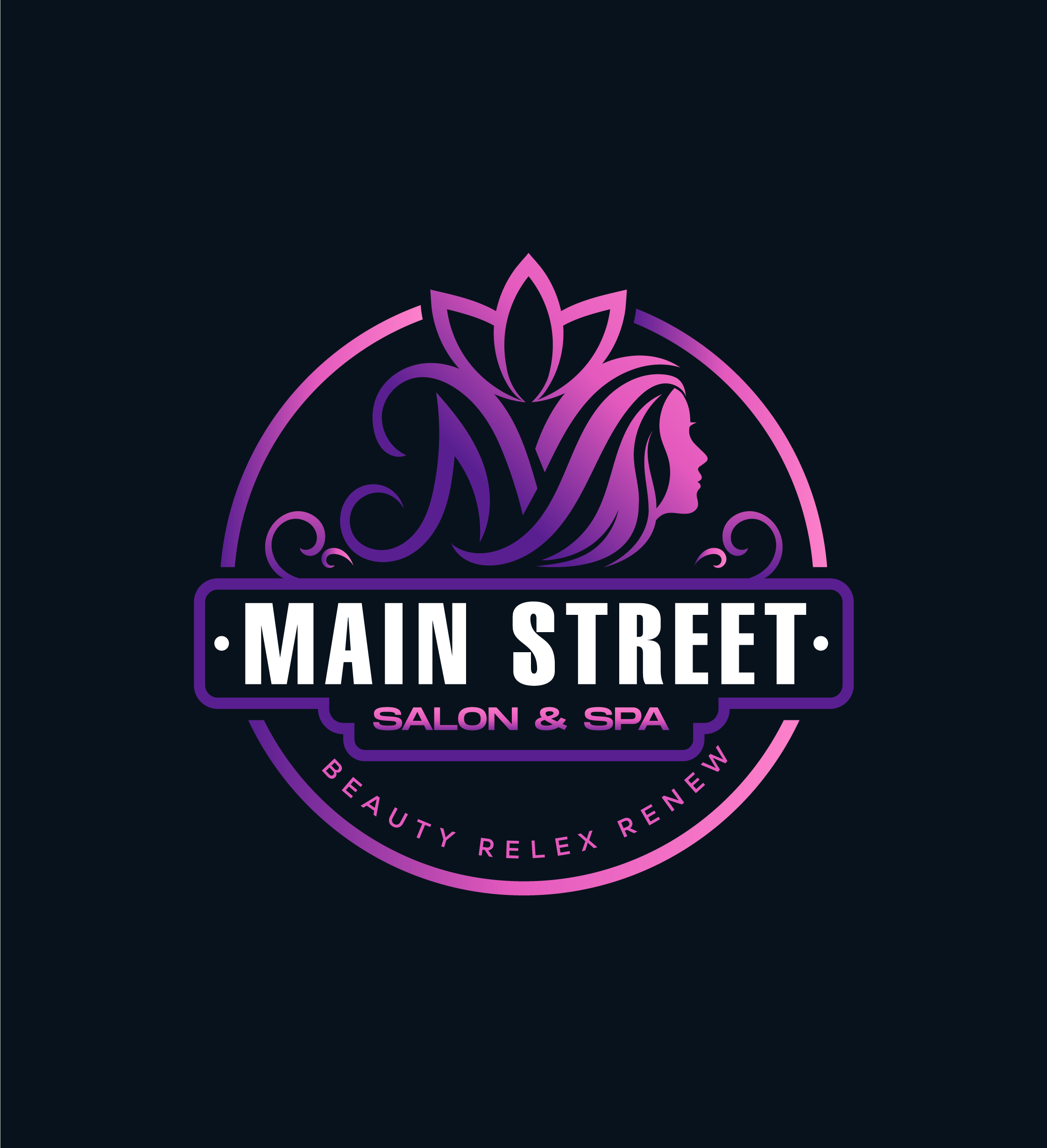 Diseño de Logo por aexoagency para Main Street Salon & Spa | Diseño #37441794