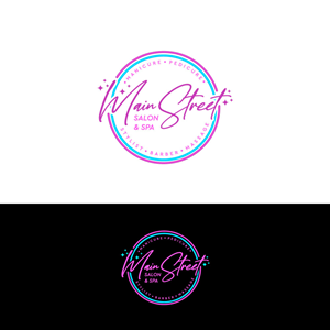 Logo Design by Cactus Designs for Main Street Salon & Spa | Design: #37443643